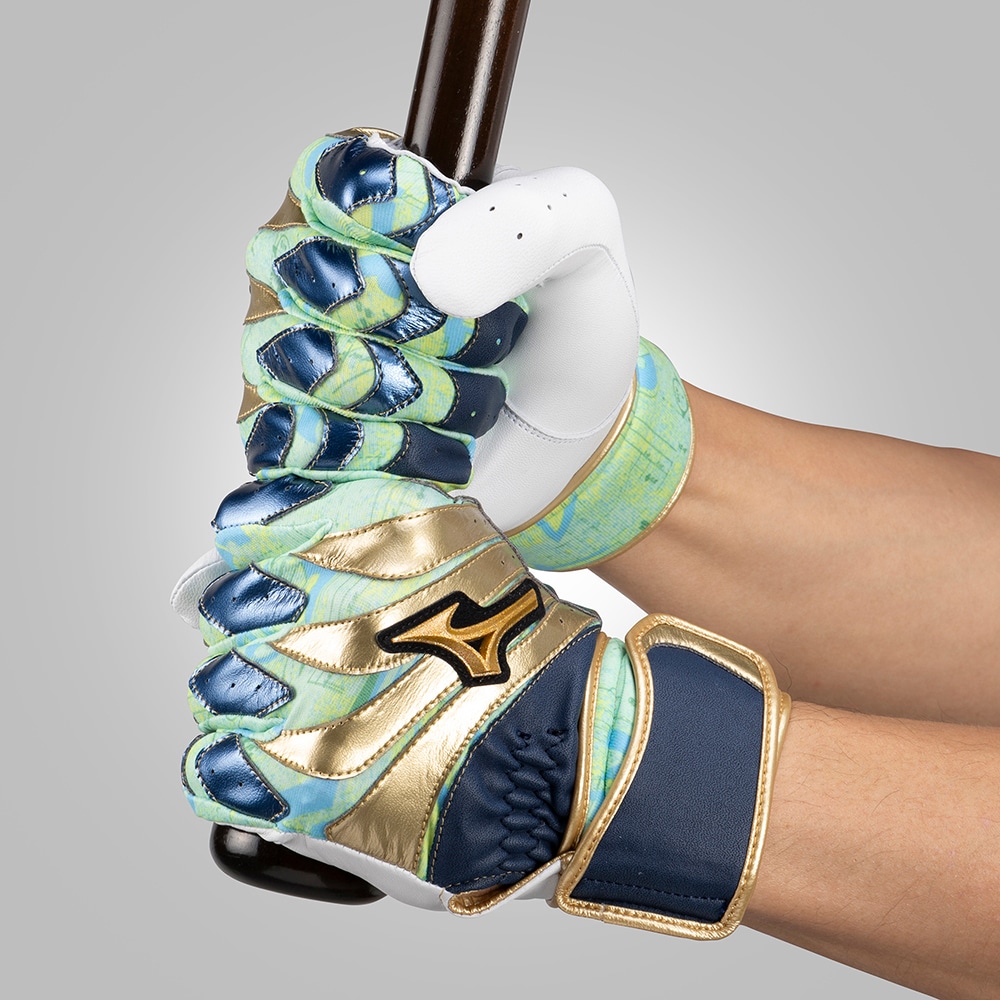 ミズノプロ　モーションアーク　非売品26cm プロ選手使用 MIZUNO あすつく 限定 ミズノプロ 野球用 バッティング手袋 新型