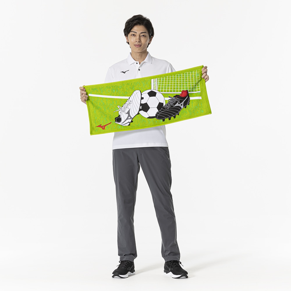 今治製タオル／サッカーデザイン フェイスタオル(箱入り)|32JYB121