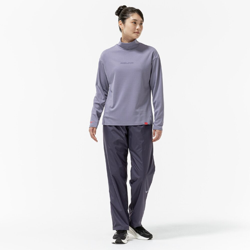 吸湿発熱】ブレスサーモハイネックロゴTシャツ(長袖)|32MAC855|ミズノ