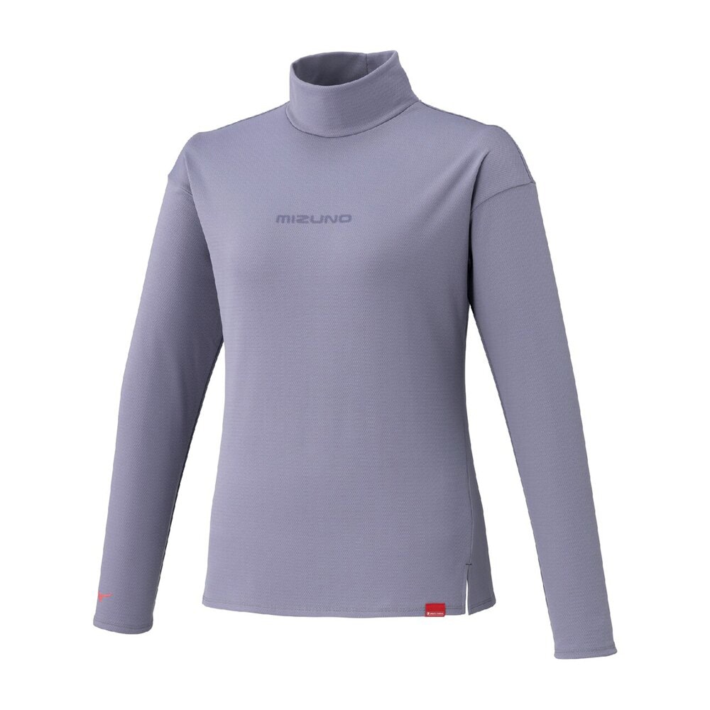吸湿発熱】ブレスサーモハイネックロゴTシャツ(長袖)|32MAC855|ミズノ