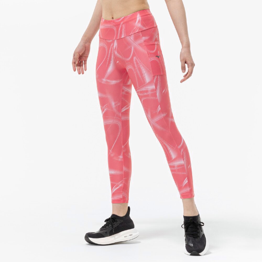 No.4820 MIZUNO ミズノ タイツ ブラック ピンク XL レギンス No.4820