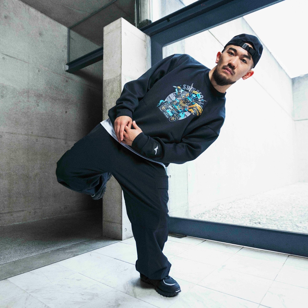 Dragon76ルーズフィットスウェットクルー|32MC5DR1|ミズノトレーニング