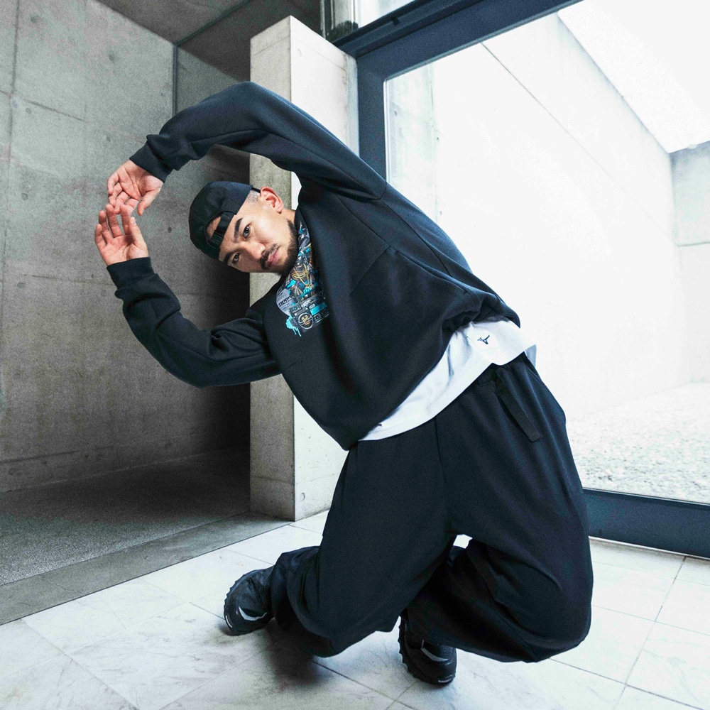 Dragon76ルーズフィットスウェットクルー|32MC5DR1|ミズノトレーニング