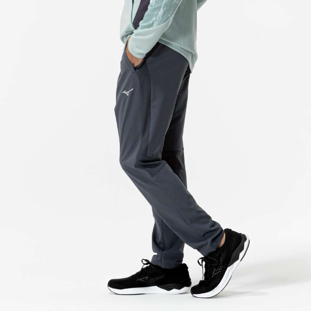 MONOBI モノビ ハイブリッドパンツ コーデュラ ストライプ ネイビー M Pin Stripe Tapered Relux Pants [2311amy-1］ | AMUY TRYSBAY