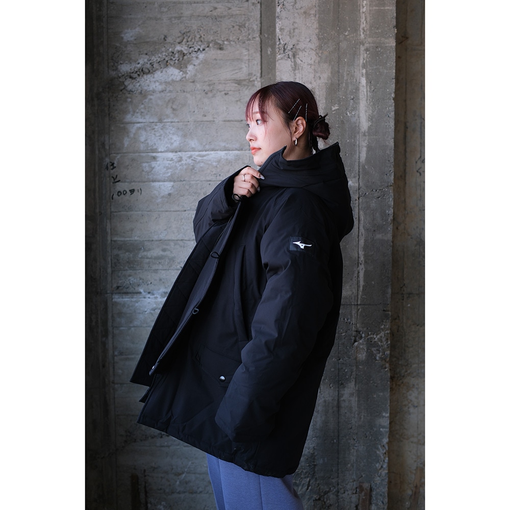 吸湿発熱】ルーズフィットブレスサーモコート|32ME5US1|ミズノ