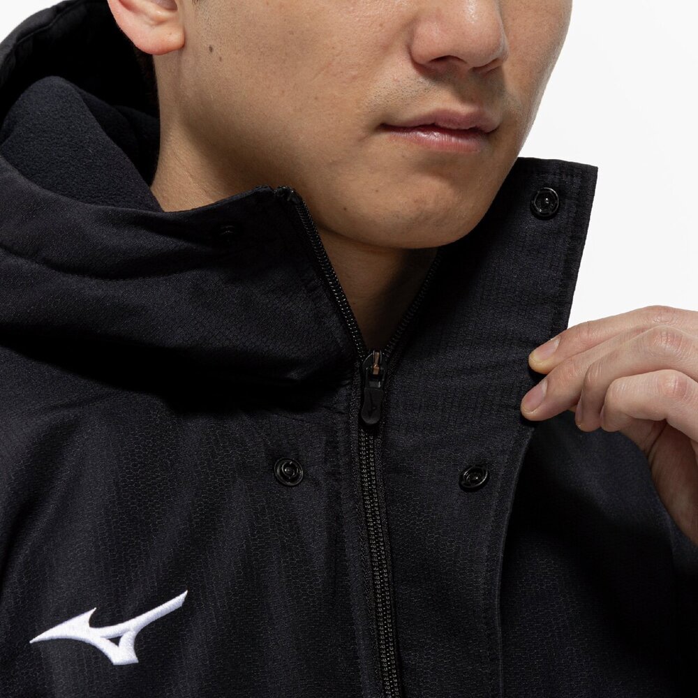 吸湿発熱】ブレスサーモ中綿ロングコート|32MEC555|ミズノトレーニング