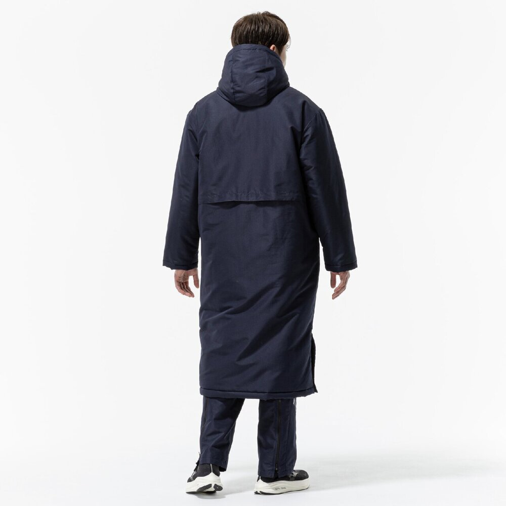 美品 ミズノプロ ブレスサーモ 中綿 発熱 グラウンドコート ネイビー L Mizuno Pro - 美品 ミズノプロ ブレスサーモ 中綿 発熱