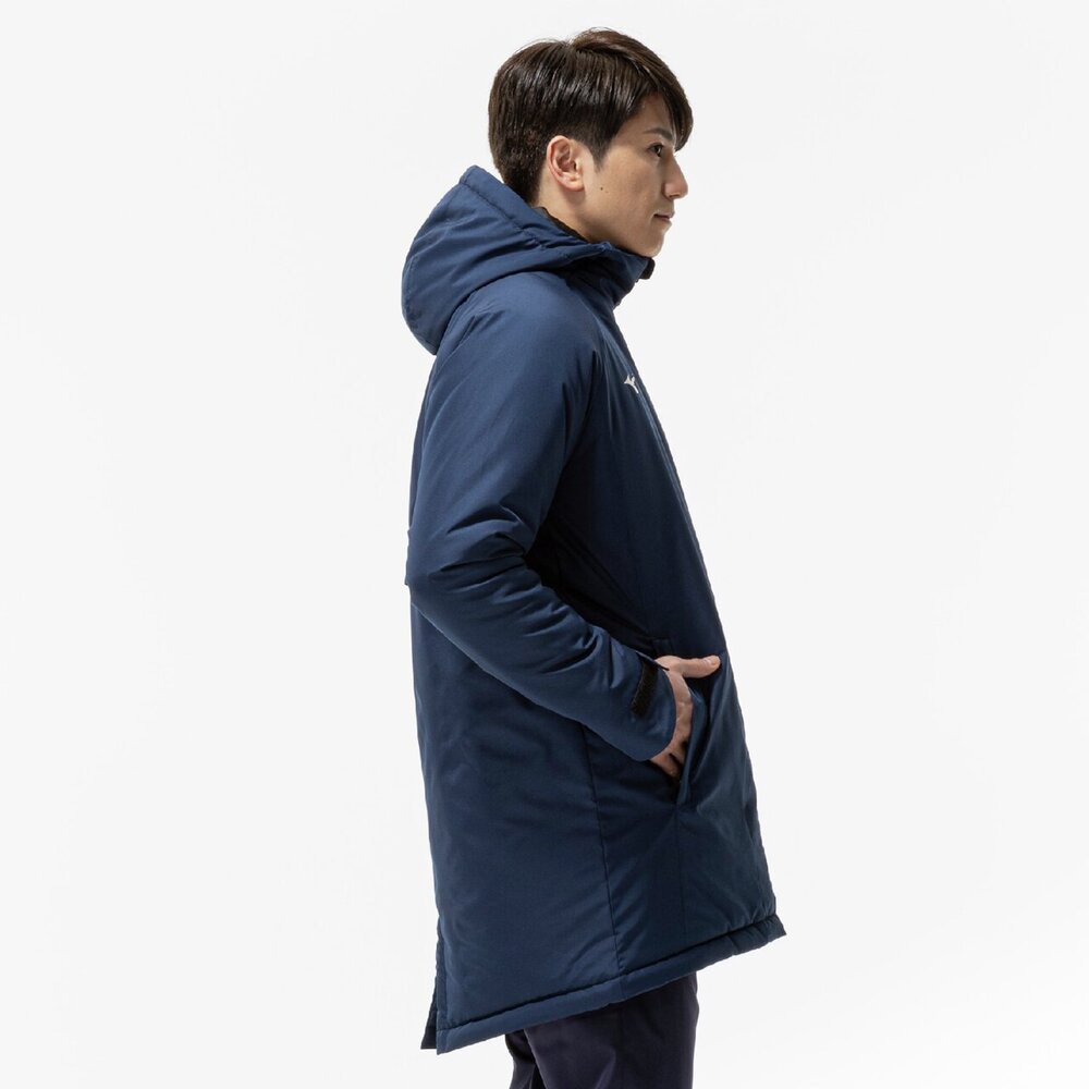 吸湿発熱】ブレスサーモ中綿ミドル丈コート|32MEC650|ミズノ