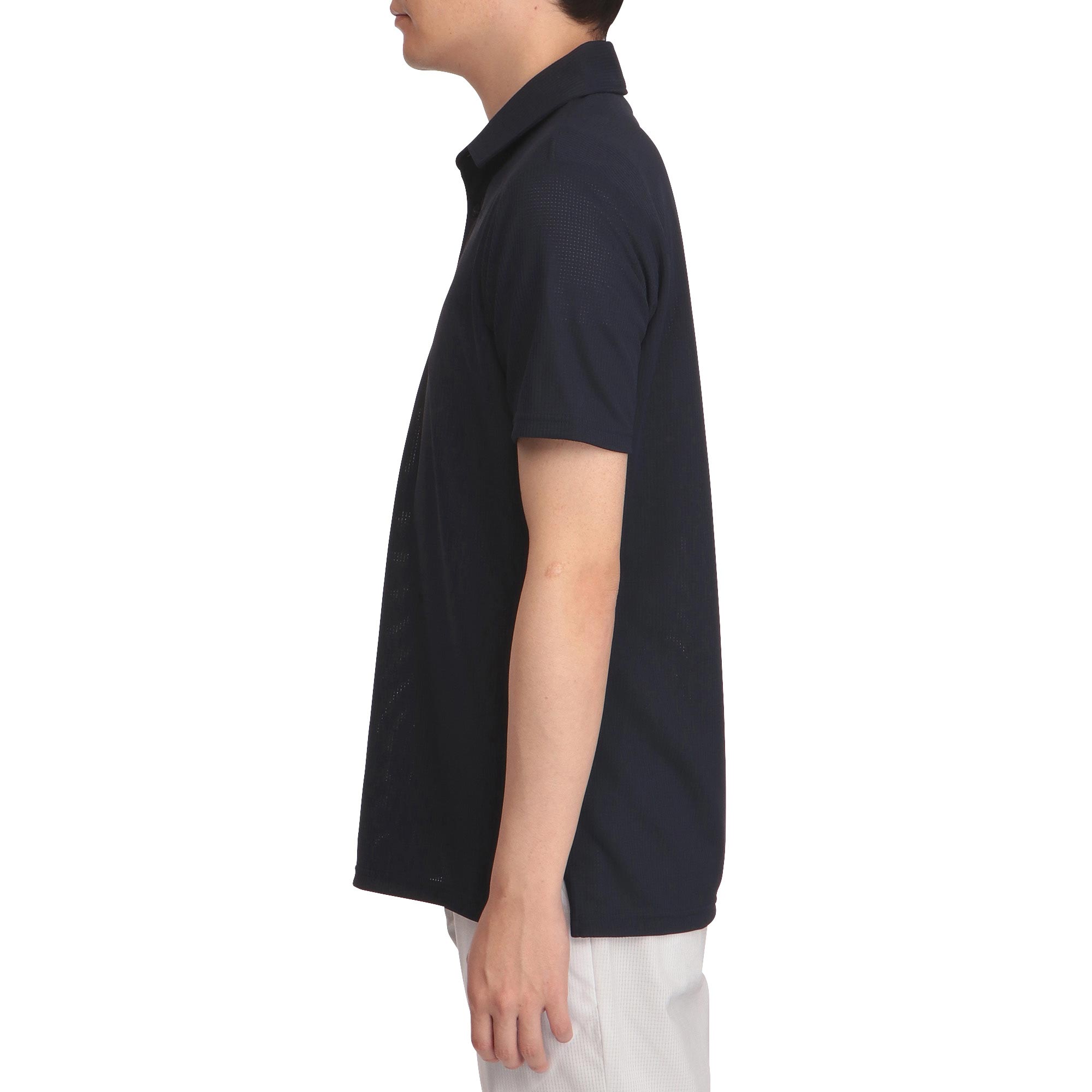 汗処理／通気】ドライエアロフロー半袖衿付シャツ(大きいサイズ