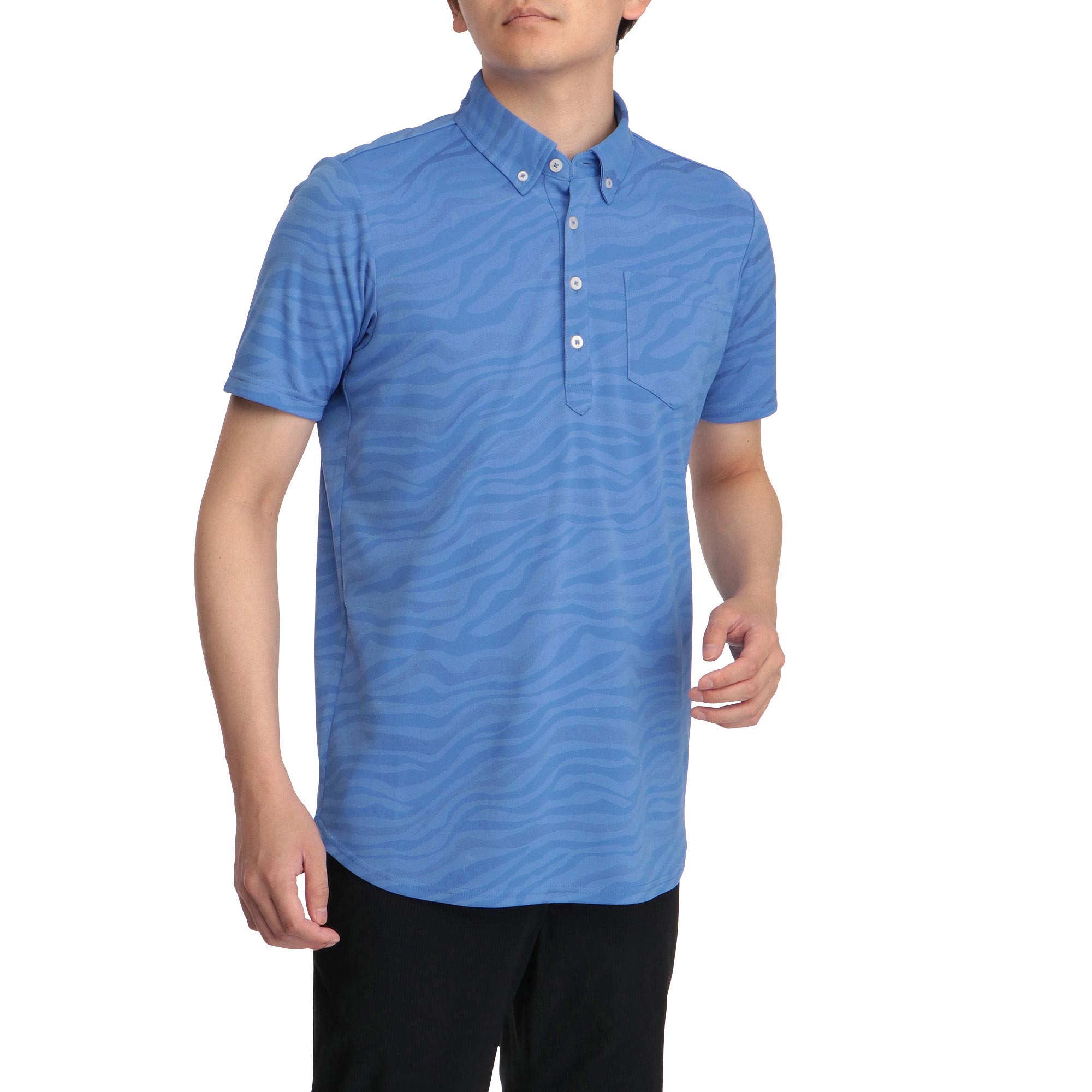ジャガード半袖釦ダウンシャツ[メンズ]|52MA1001|半袖シャツ|ゴルフ