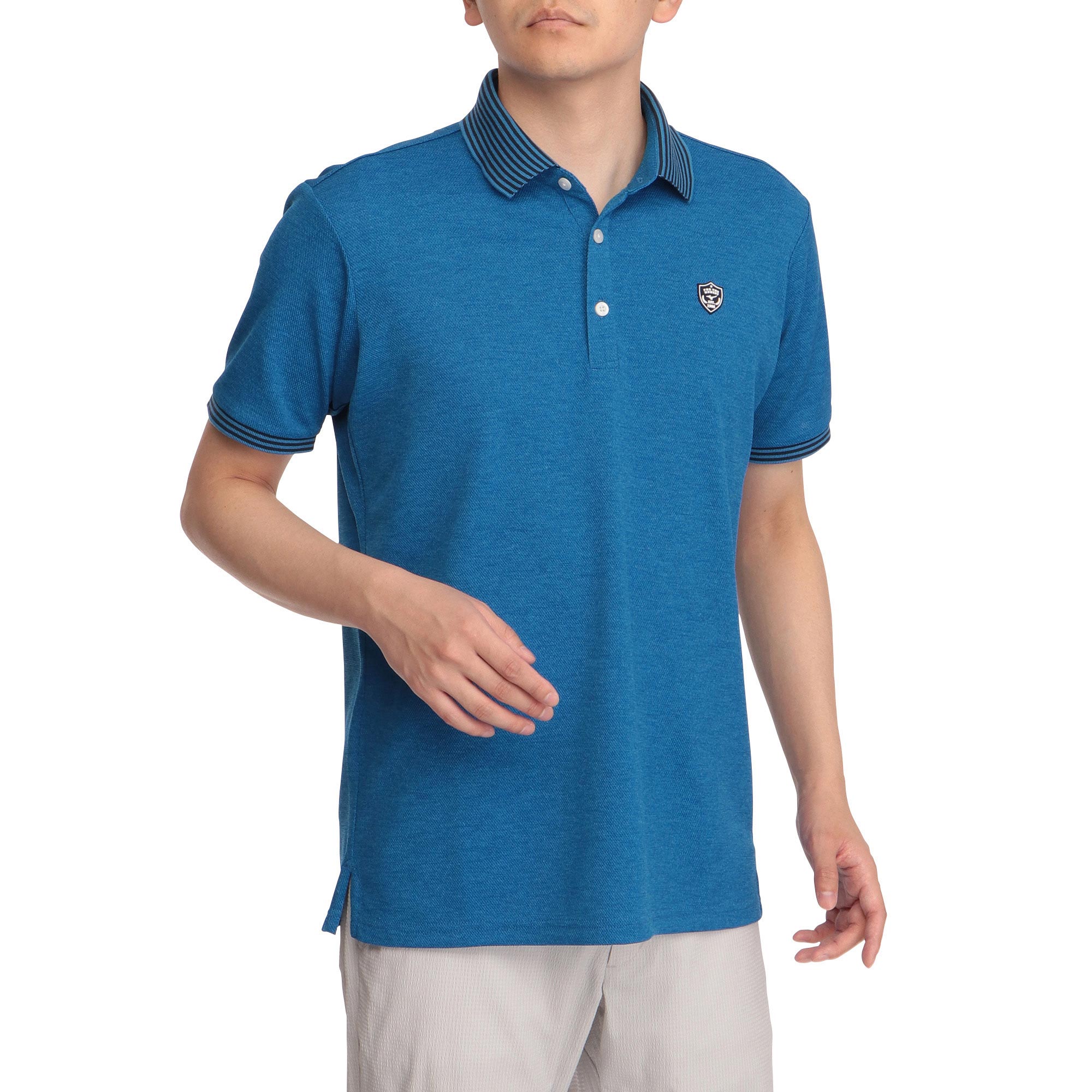 オニ鹿の子半袖ポロ衿シャツ[メンズ]|52MA1007|半袖シャツ|ゴルフ