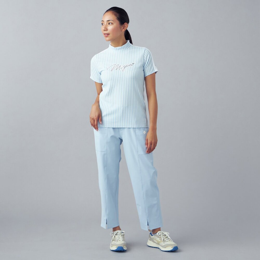 リップルジャカードモックネック半袖シャツ|52MAD209|半袖シャツ