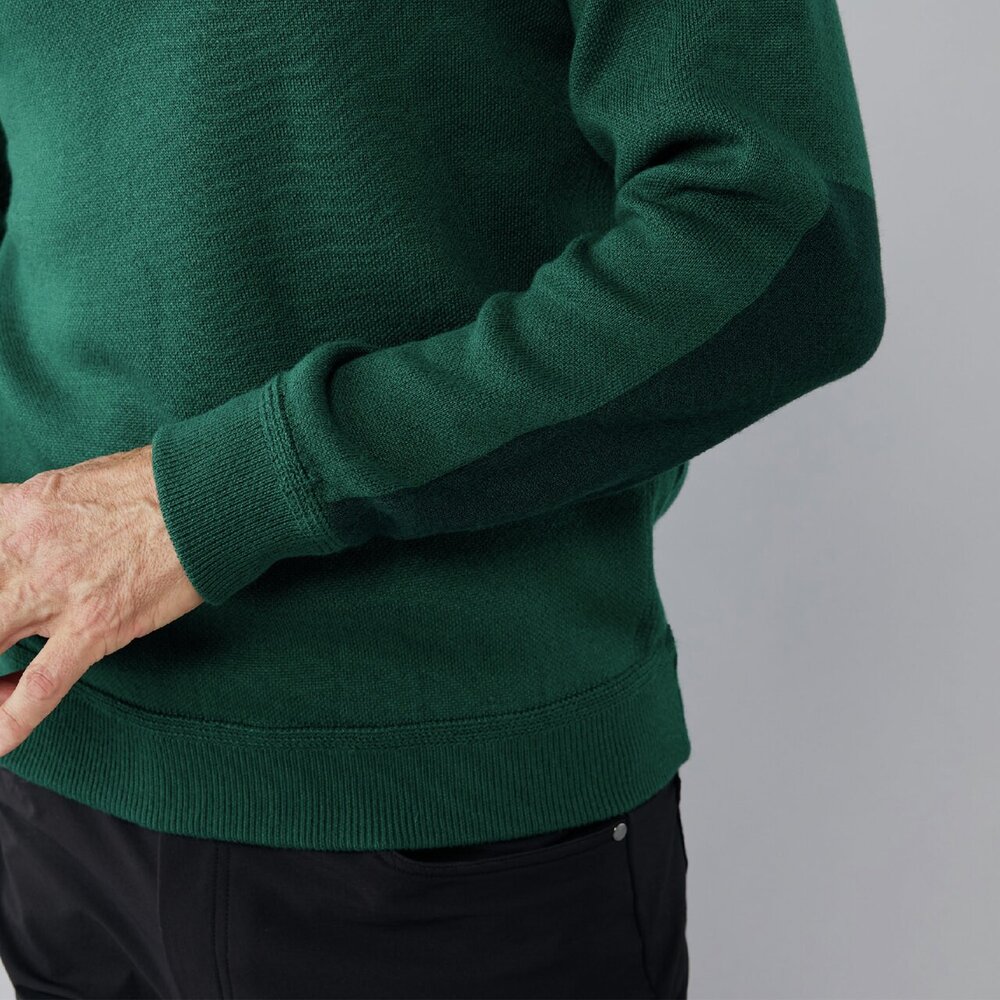 美品☆ MISSONI モヘア混 ハーフジップ メンズ ニット 緑 美品