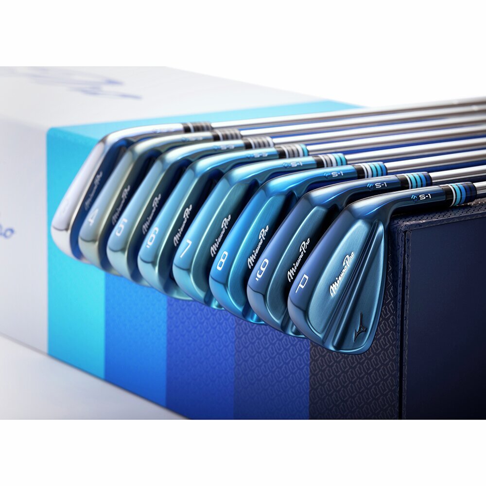 送料無料/超美品 絶対！お買い得 MIZUNO US OPEN高級ャディNAVY 予約】Mizuno Pro Limited Edition アイアン 8本組(No.3～9、PW