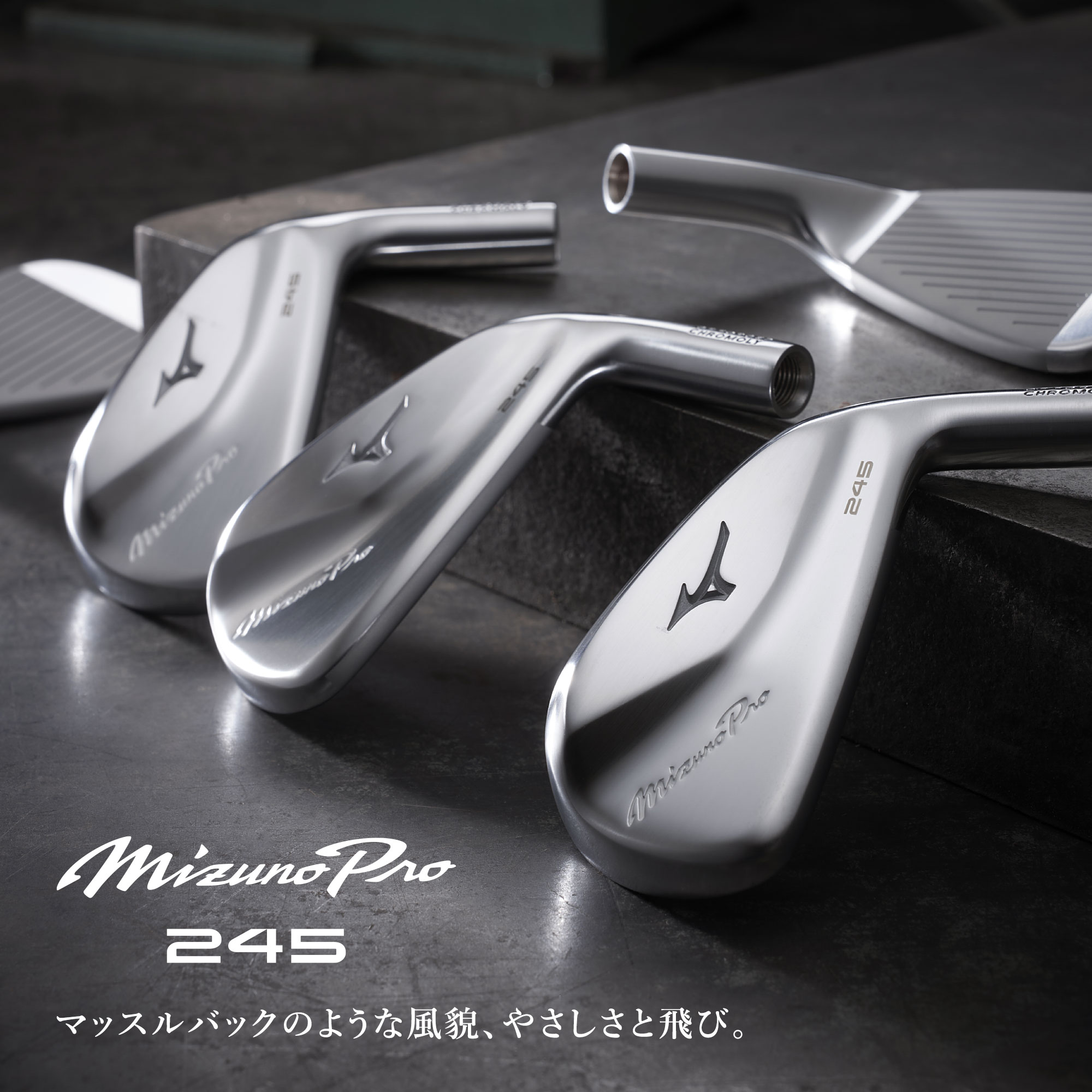 Mizuno Pro 245 アイアン 単品(No.4、GW)(N.S.PRO MODUS3 TOUR105  スチールシャフト付)|5KJXB33370|クラブ|ゴルフ|ミズノ公式オンライン