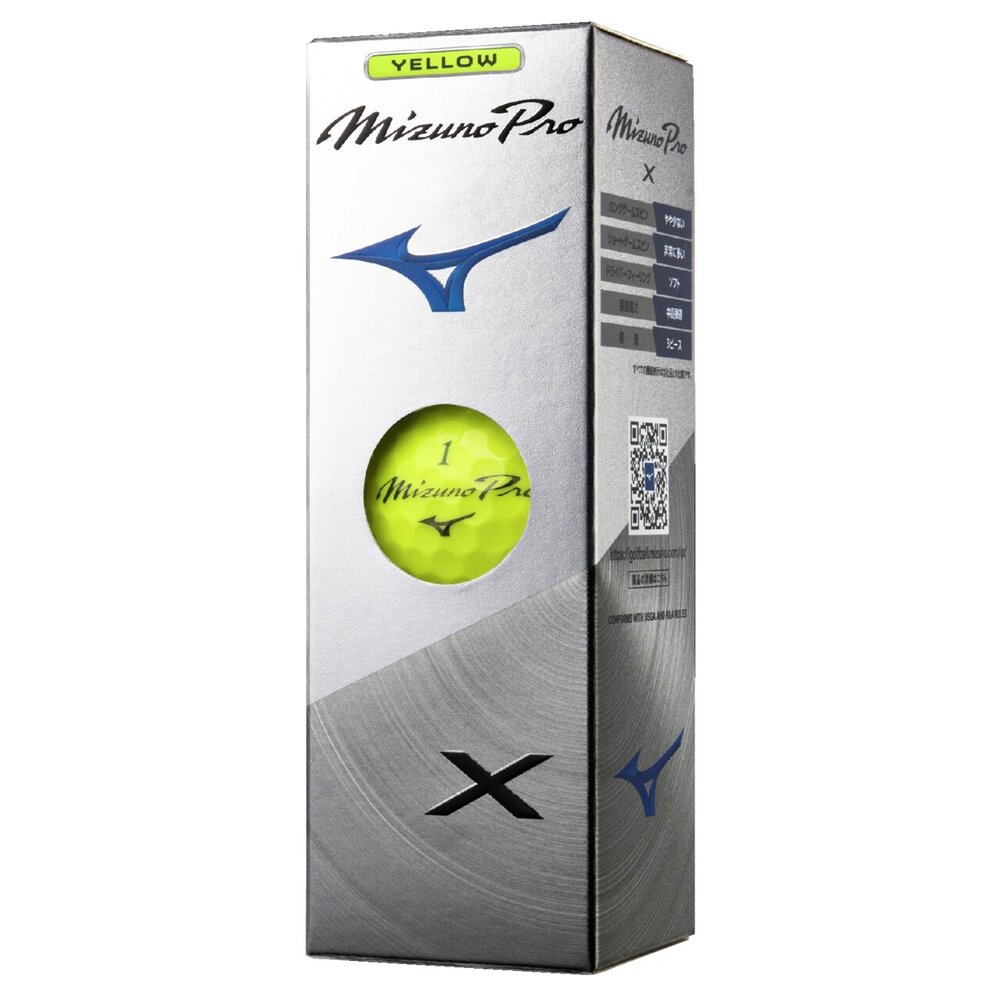 Mizuno Pro X イエロー(ダース)|5NJBT83660|ボール|ゴルフ|ミズノ公式