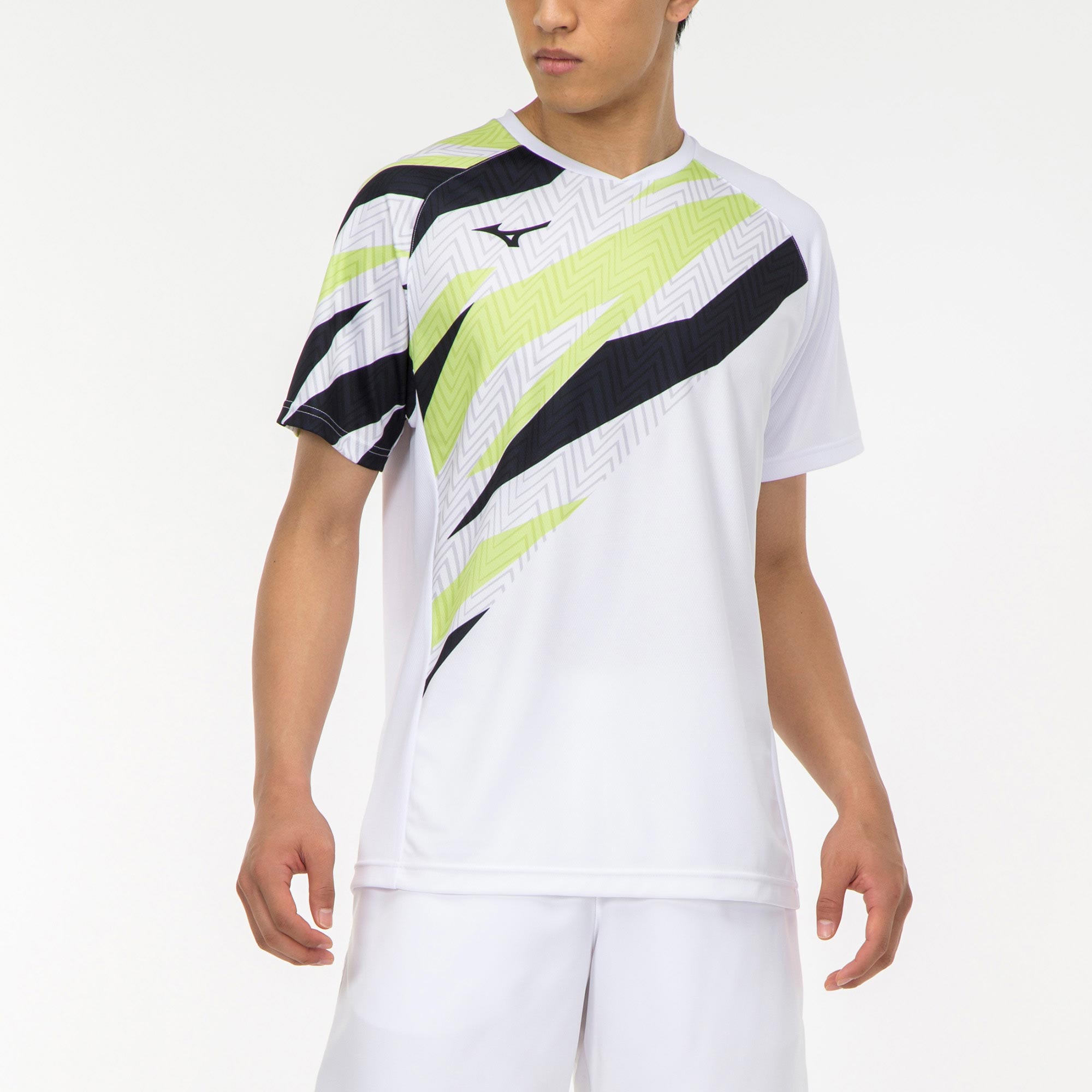 ラケットスポーツ　SALE】　ユニセックス　ミズノ公式　ゲームシャツ　ホワイト：ミズノ公式オンライン　店