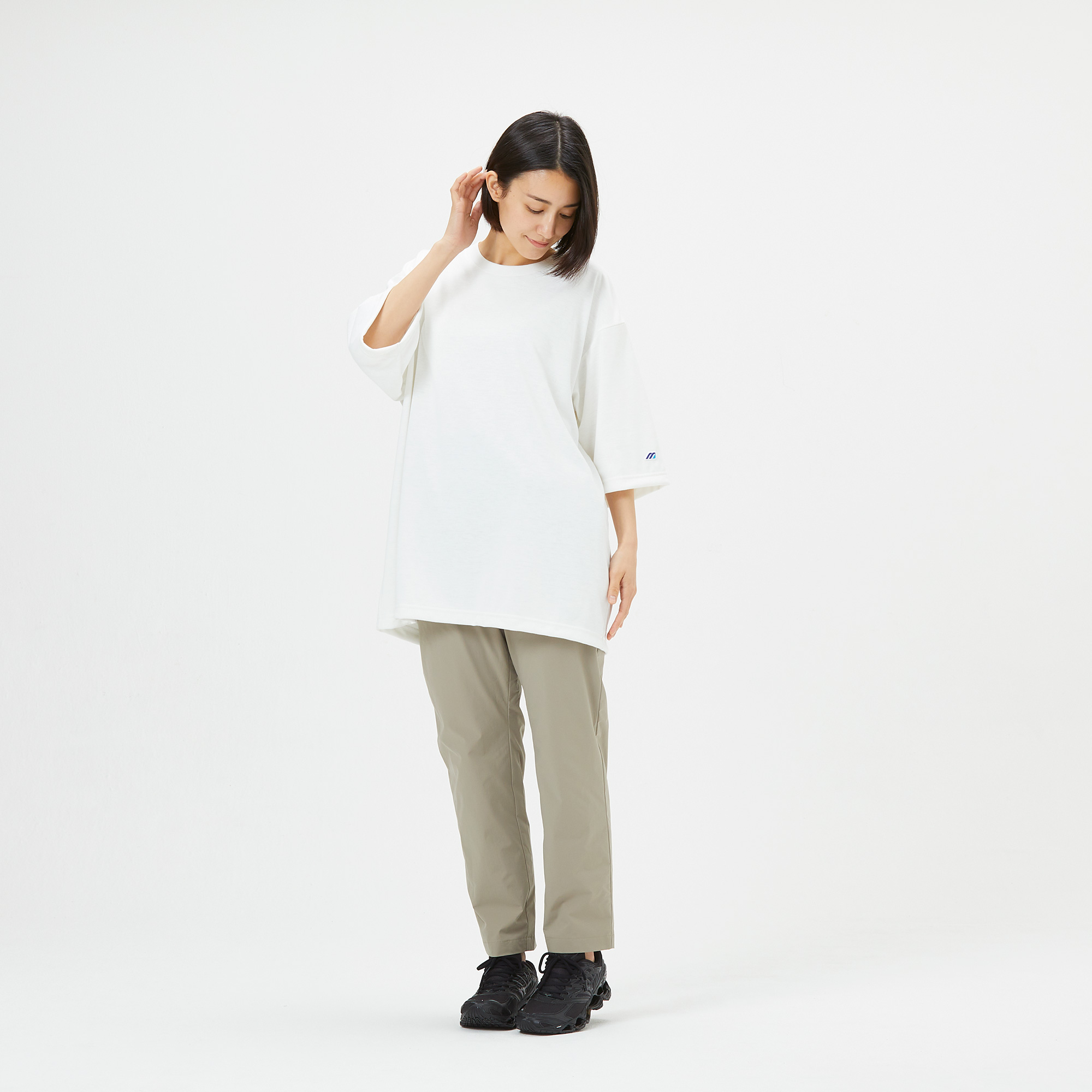 ミズノ直営店限定】モノグラムM 5分袖Tシャツ|B2JAB511|Go to by