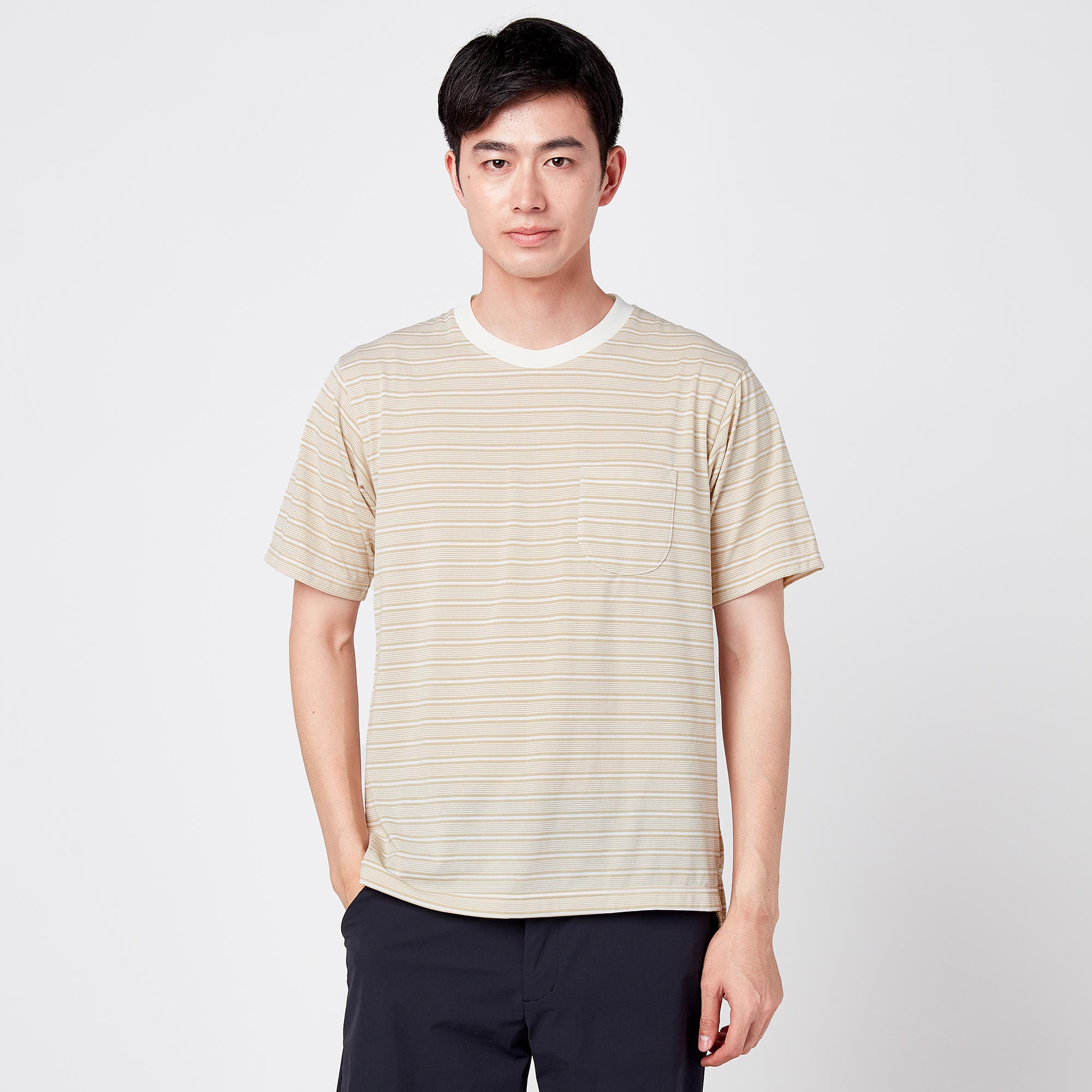 クイックドライボーダーtシャツ メンズ B2ma34 Go To By Mizuno ウォーキング ミズノ公式オンライン