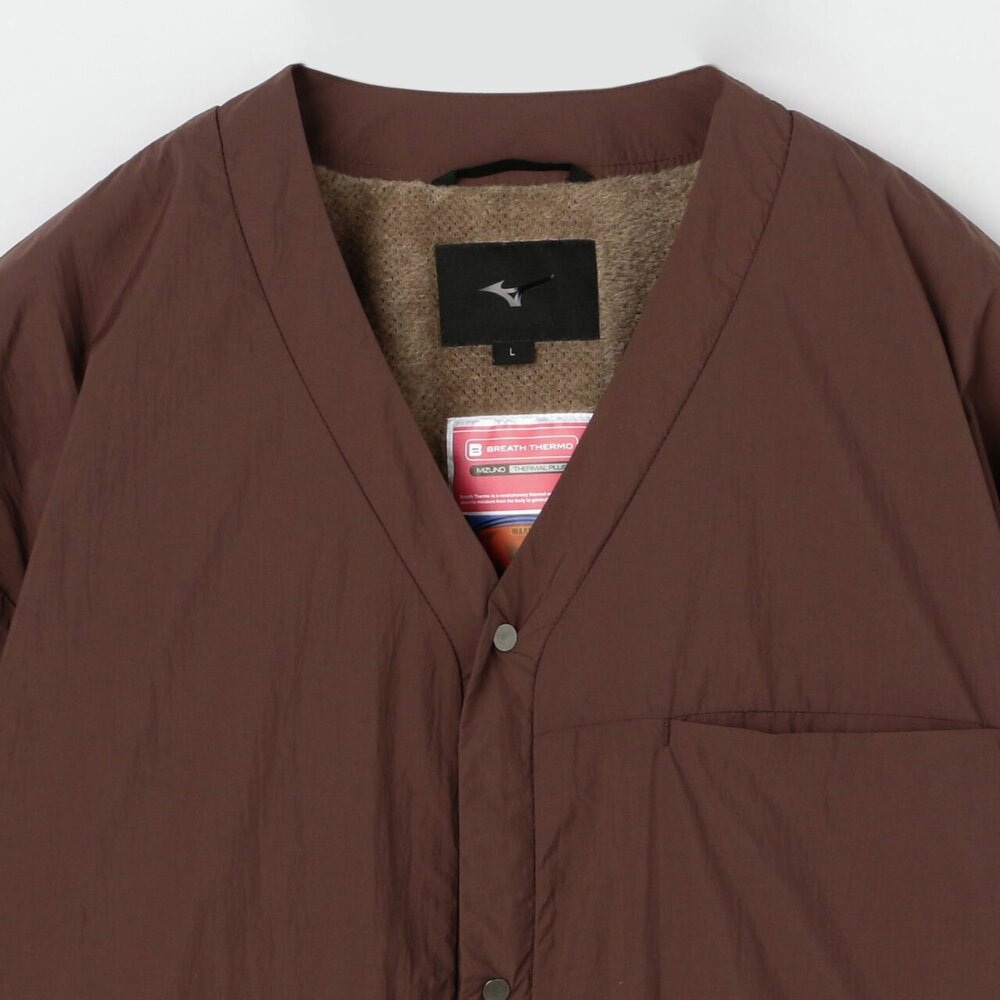 吸湿発熱】ブレスサーモ サーマルメッシュノーカラージャケット