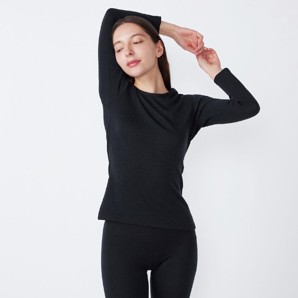 の*ら様 2枚【MIZUNO】メリノウール x ブレスサーモ 長袖 w'M プレ