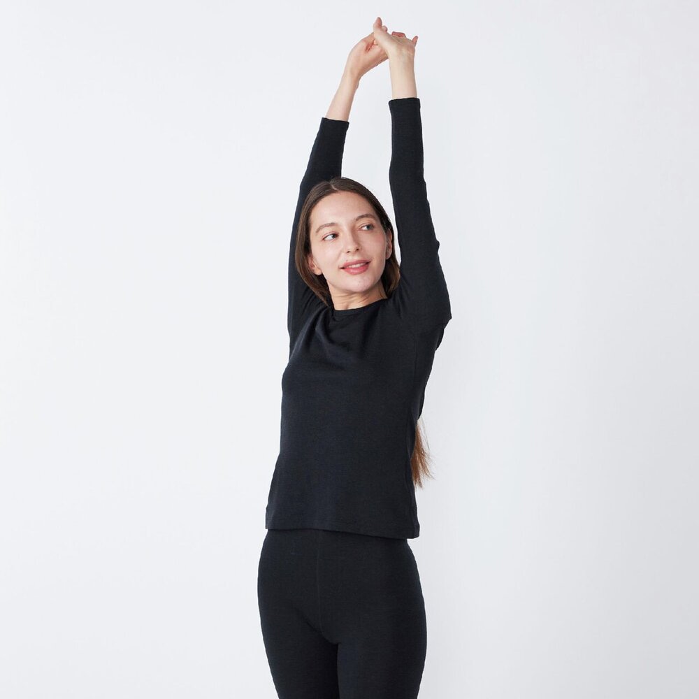 吸湿発熱】ミズノプレミアホットインナー メリノウール×ブレスサーモ