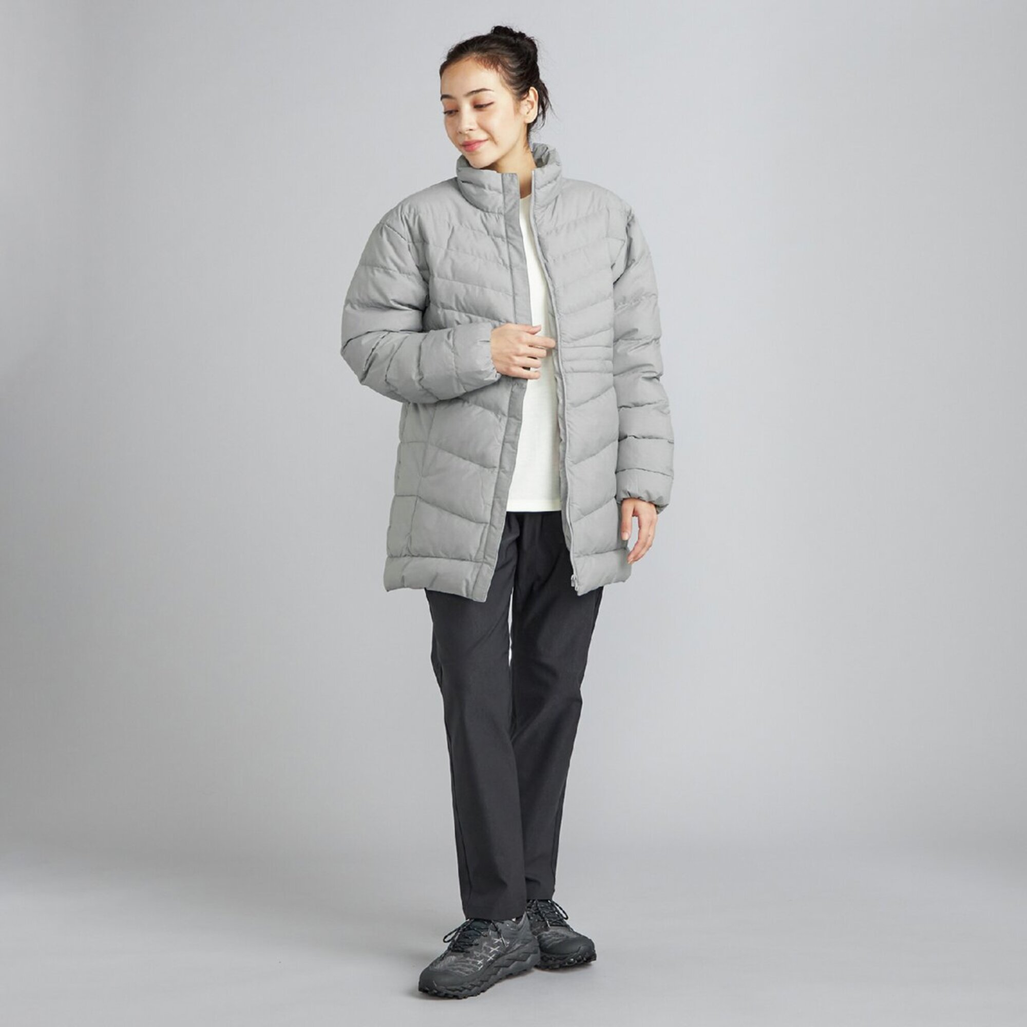 吸湿発熱】ブレスサーモリフレクションギア中綿ハーフコート|C2JEC701