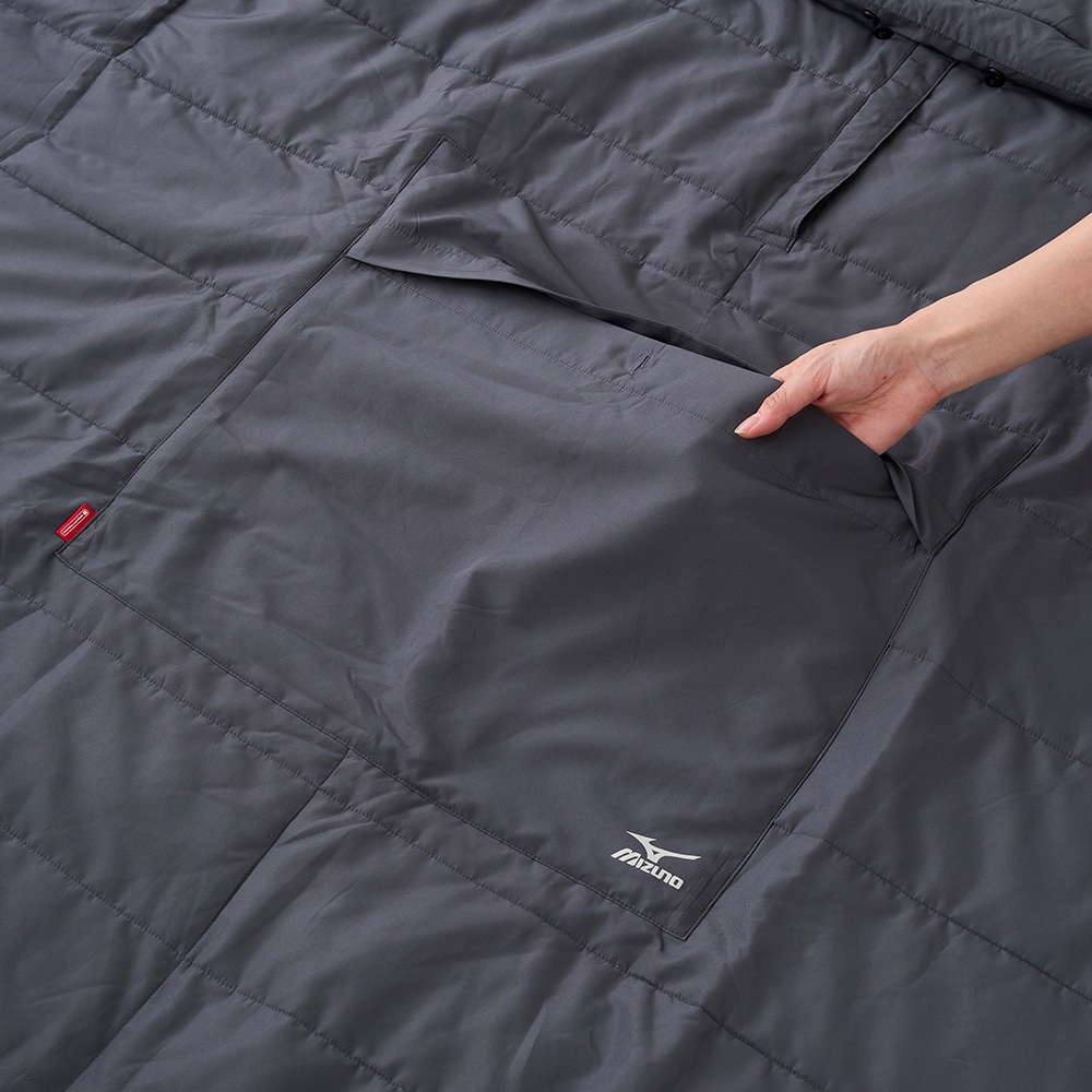 吸湿発熱】ブレスサーモ布団マルチウォーマー 着れるーの