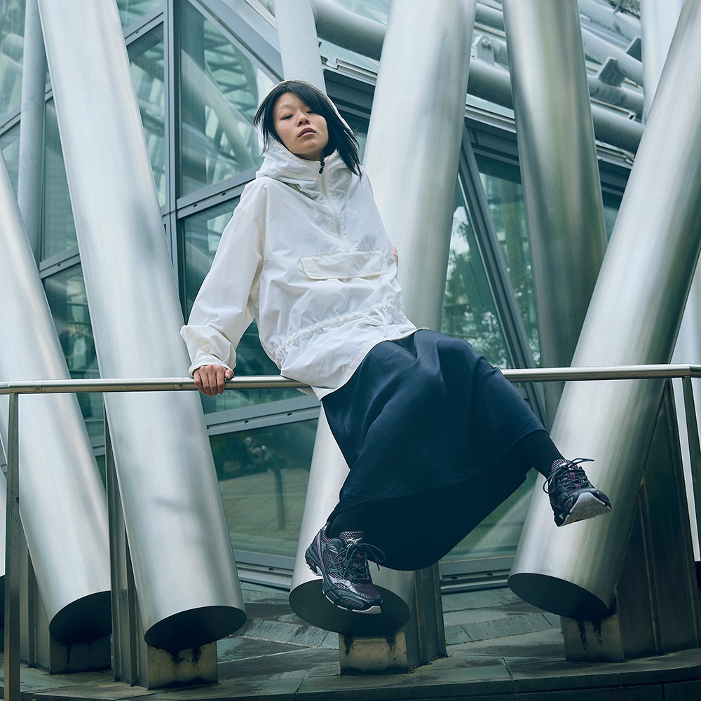 【試着のみ】マーク&ロナ　スニーカー　25cm ユニセックス　サイドジップ MARK&LONA スニーカー 11columns Green Walker ZiP Low | MEN and