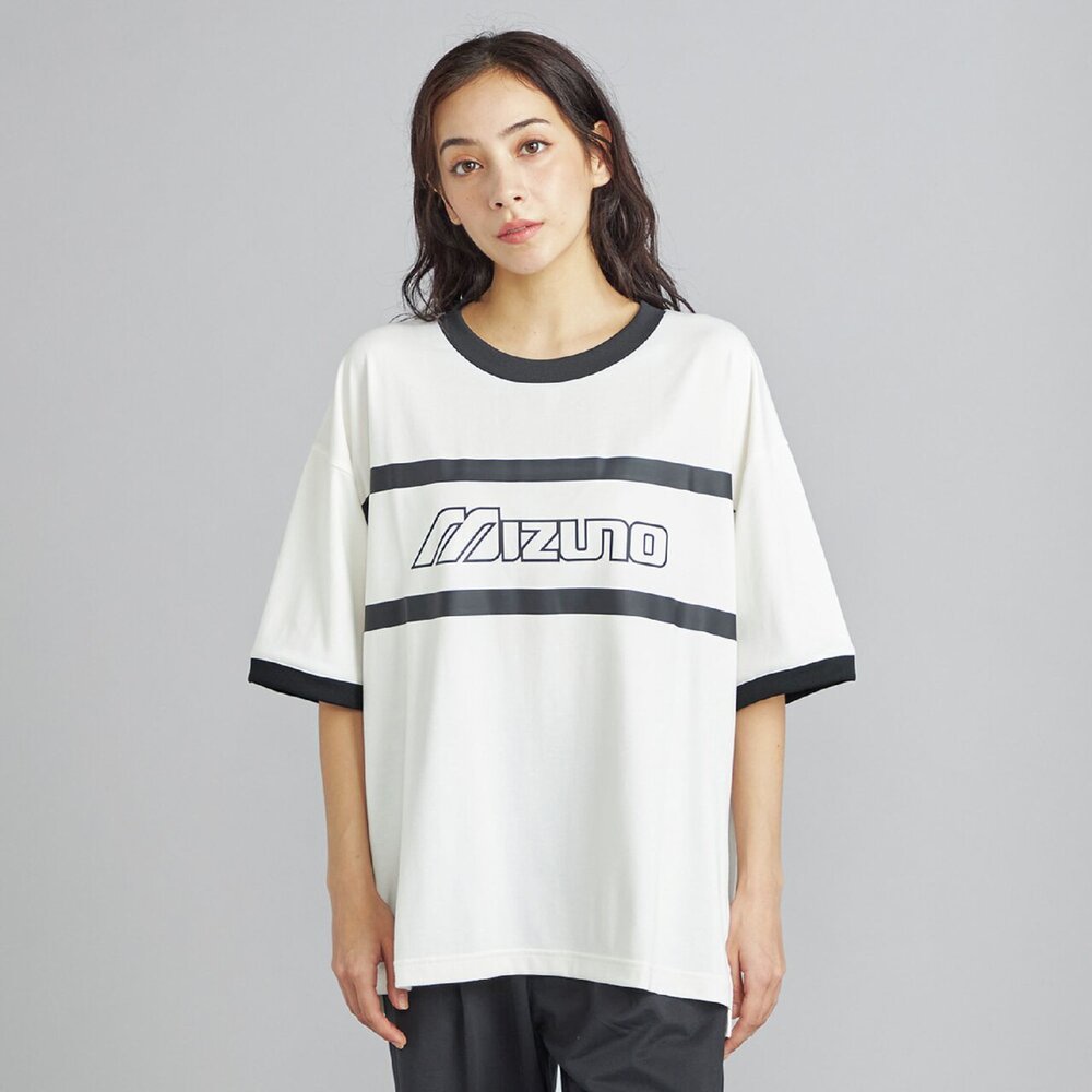 予約】リサイクルグラフィックリンガーTシャツ|D2MAD003|ミズノ