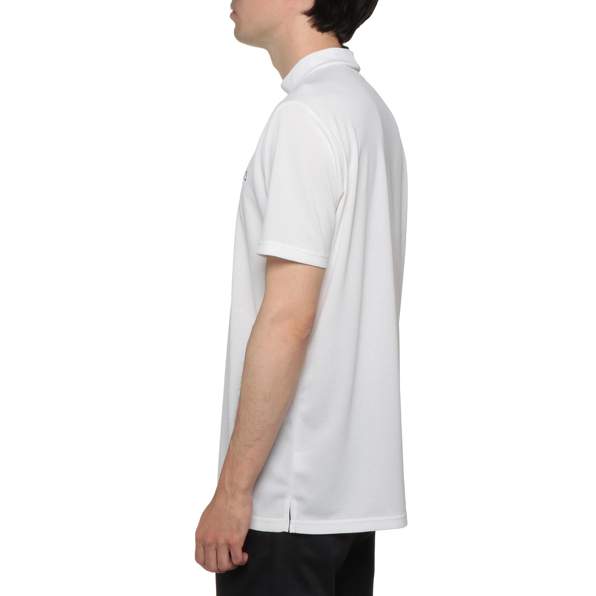 エリートグリップ　モックネック半袖シャツ　ネイビー　5Lサイズ