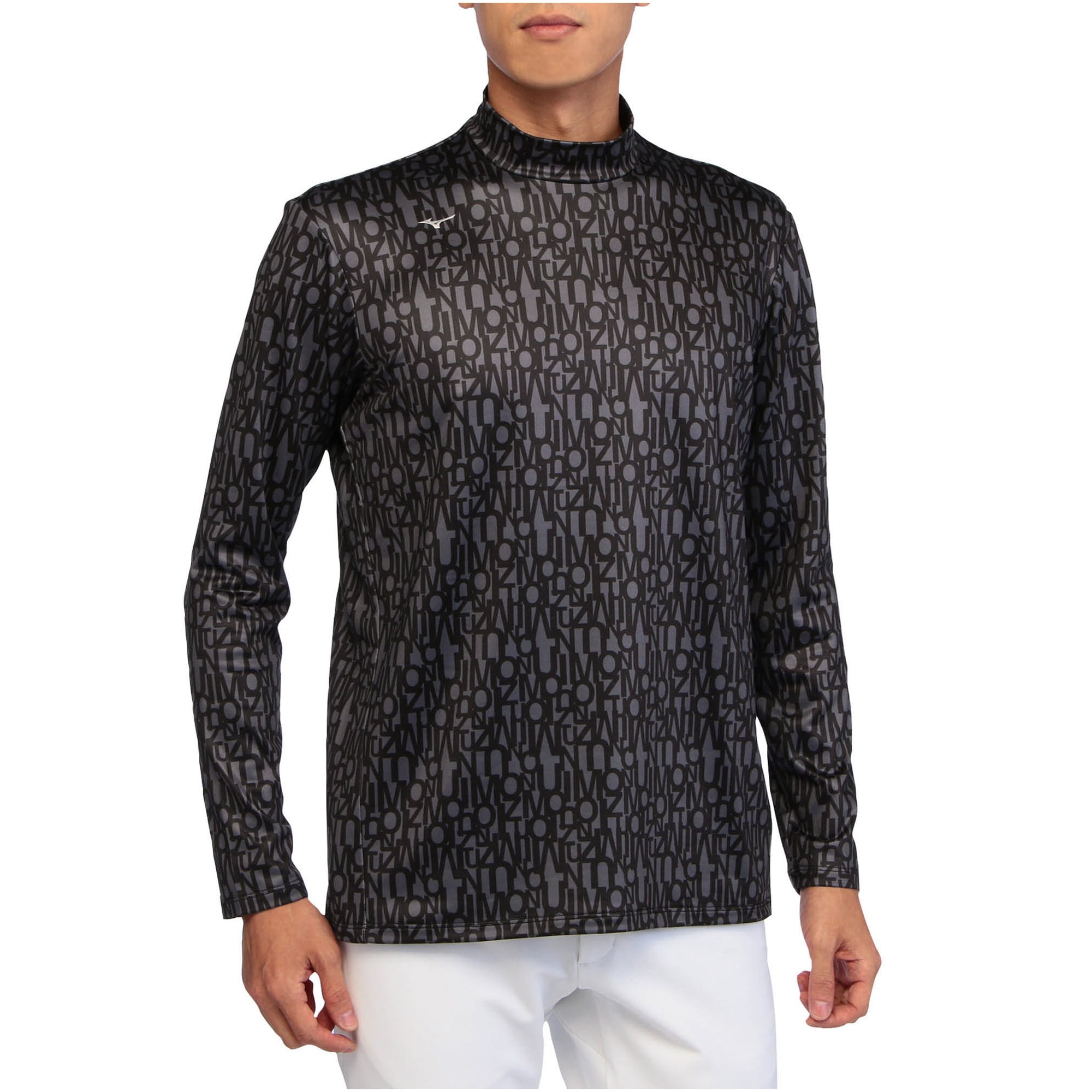 裏微起毛長袖モックネックシャツ(大きいサイズ)|E2JA2552|長袖シャツ