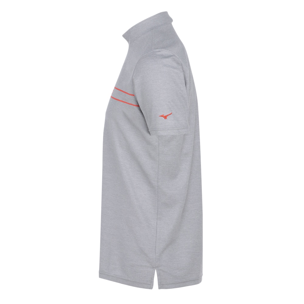 ミズノロゴプリント半袖モックネックシャツ|E2JAB065|半袖シャツ