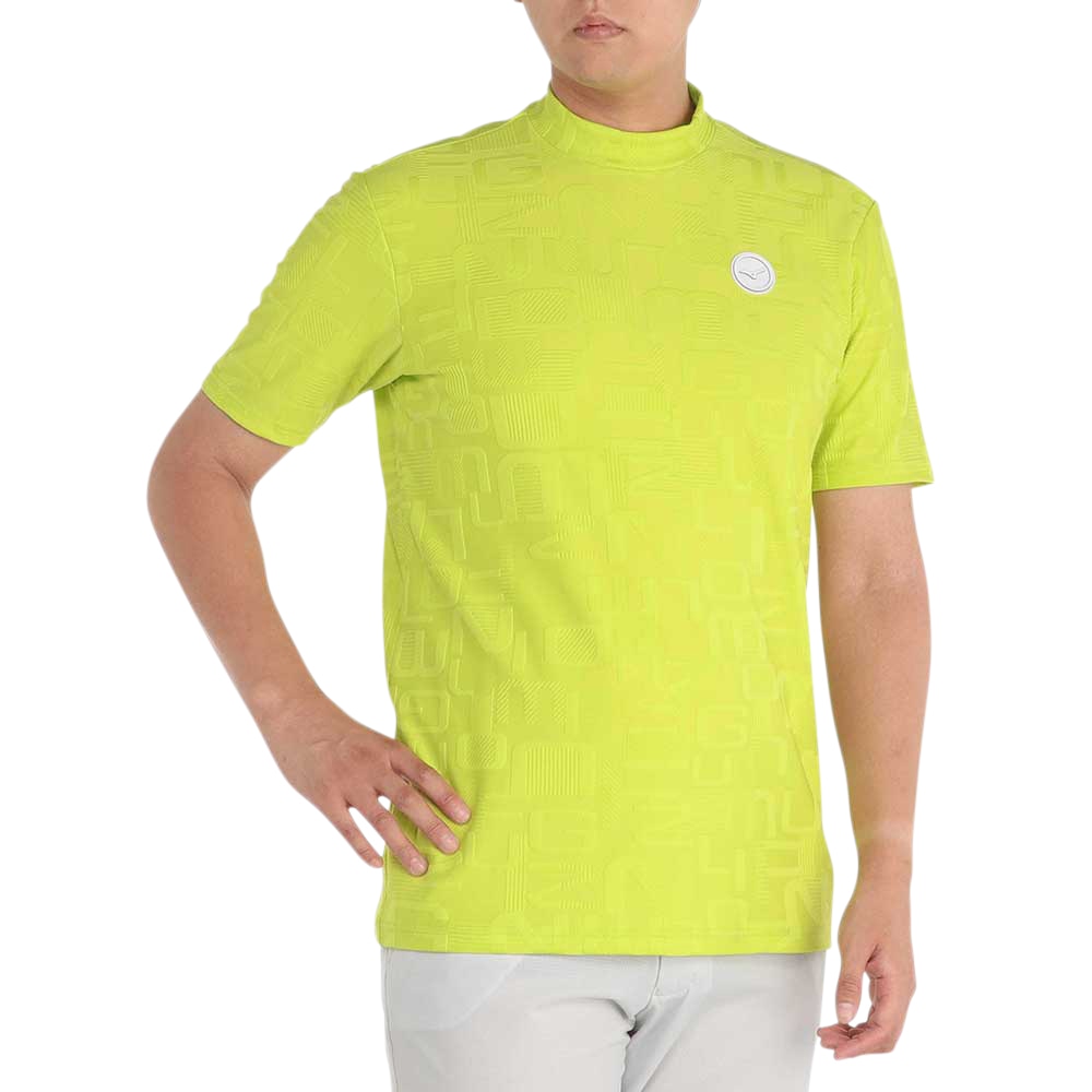 ロゴジャガードモックネックシャツ(大きいサイズ)[メンズ]|E2JAB074