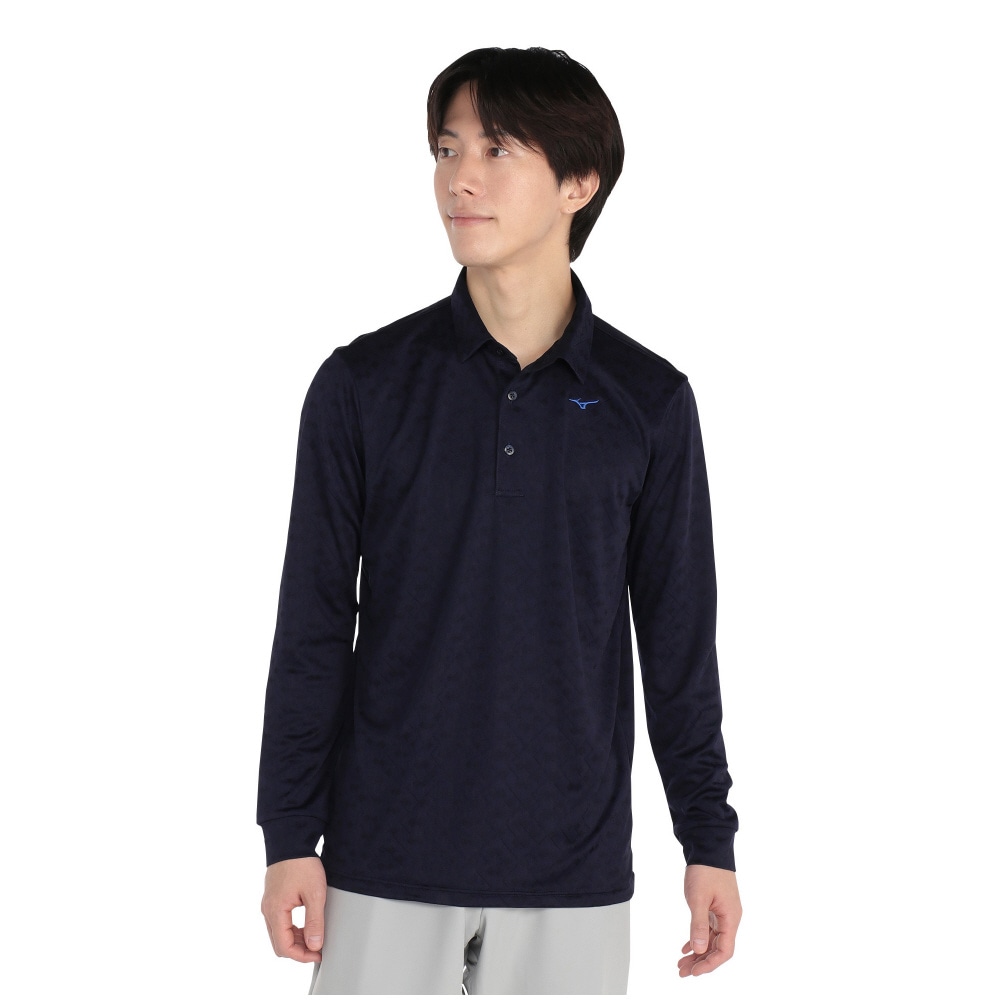 ジャガードシャツ|E2JAB570|長袖シャツ|ゴルフウエア|ミズノ公式オンライン