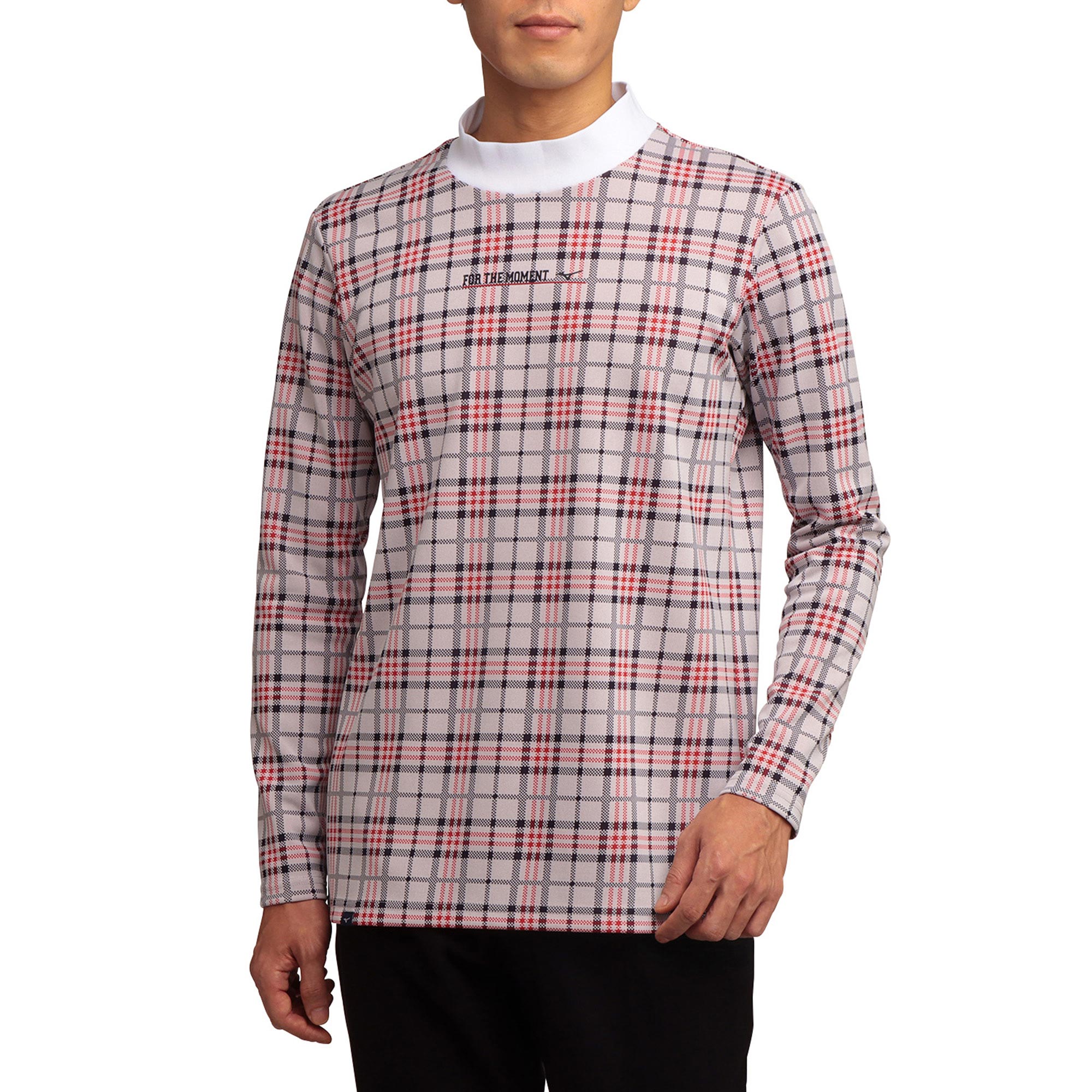 チェックジャガードハイネックシャツ メンズ E2ma1525 長袖シャツ ゴルフウエア ミズノ公式オンライン チェックジャガードハイネックシャツ メンズ E2ma1525 長袖シャツ ゴルフウエア ミズノ公式オンライン