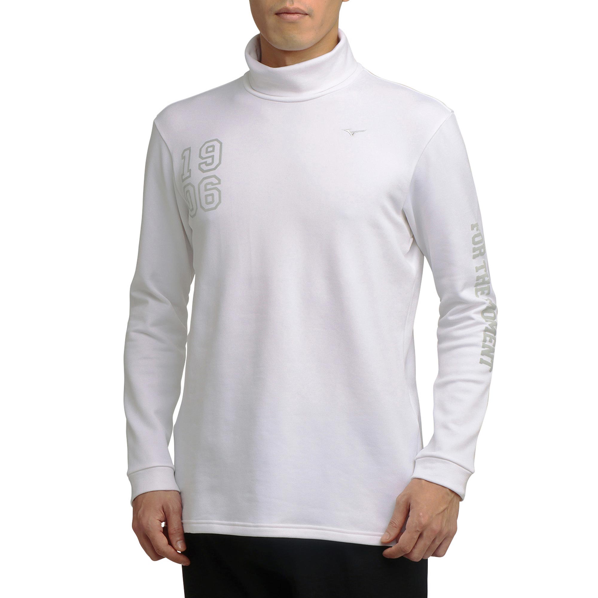 ミズノ 発熱素材 ブレスサーモタートルネックシャツ メンズ ゴルフウエア 長袖シャツ