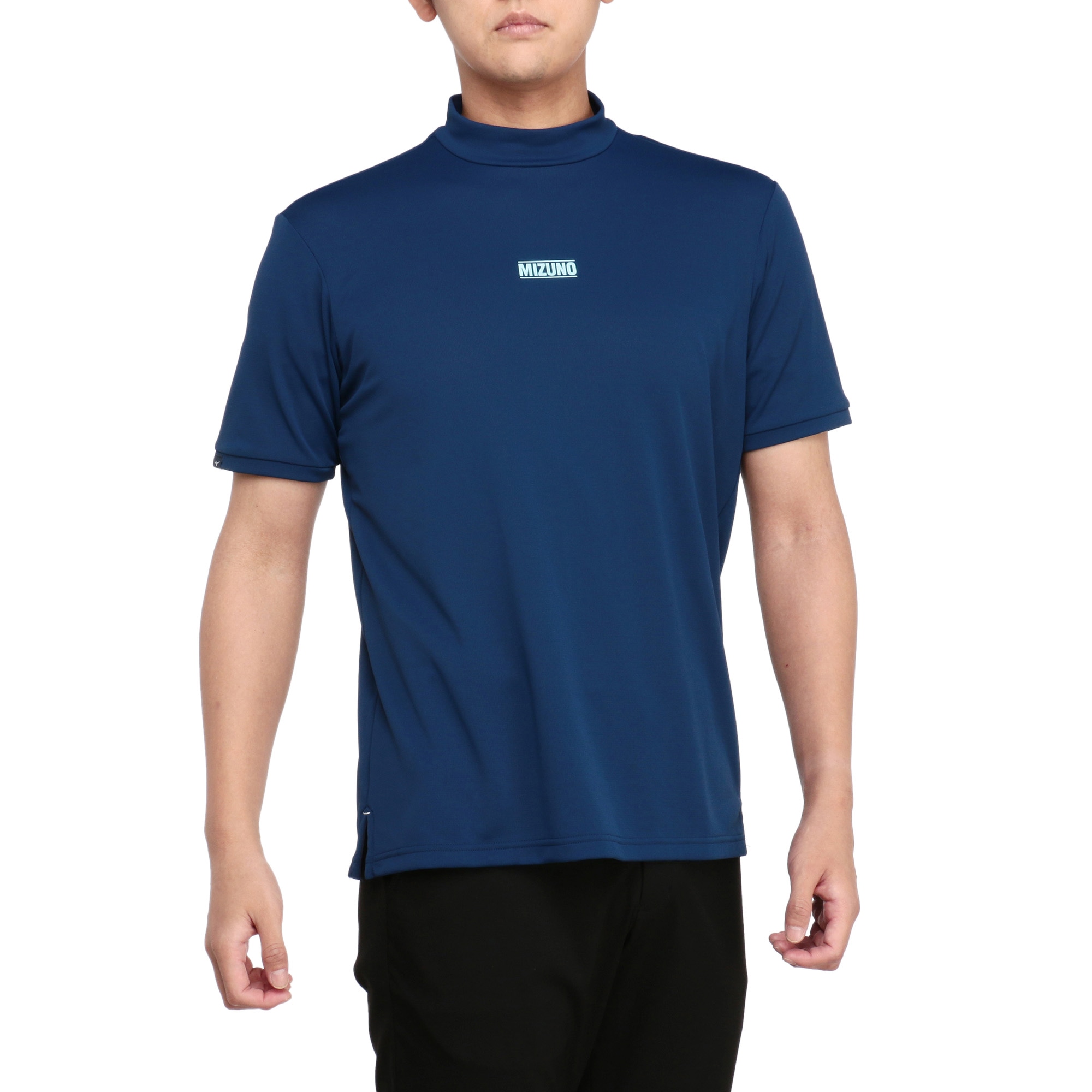 ストレッチ半袖モックネックシャツ[メンズ]|E2MAA014|半袖シャツ 