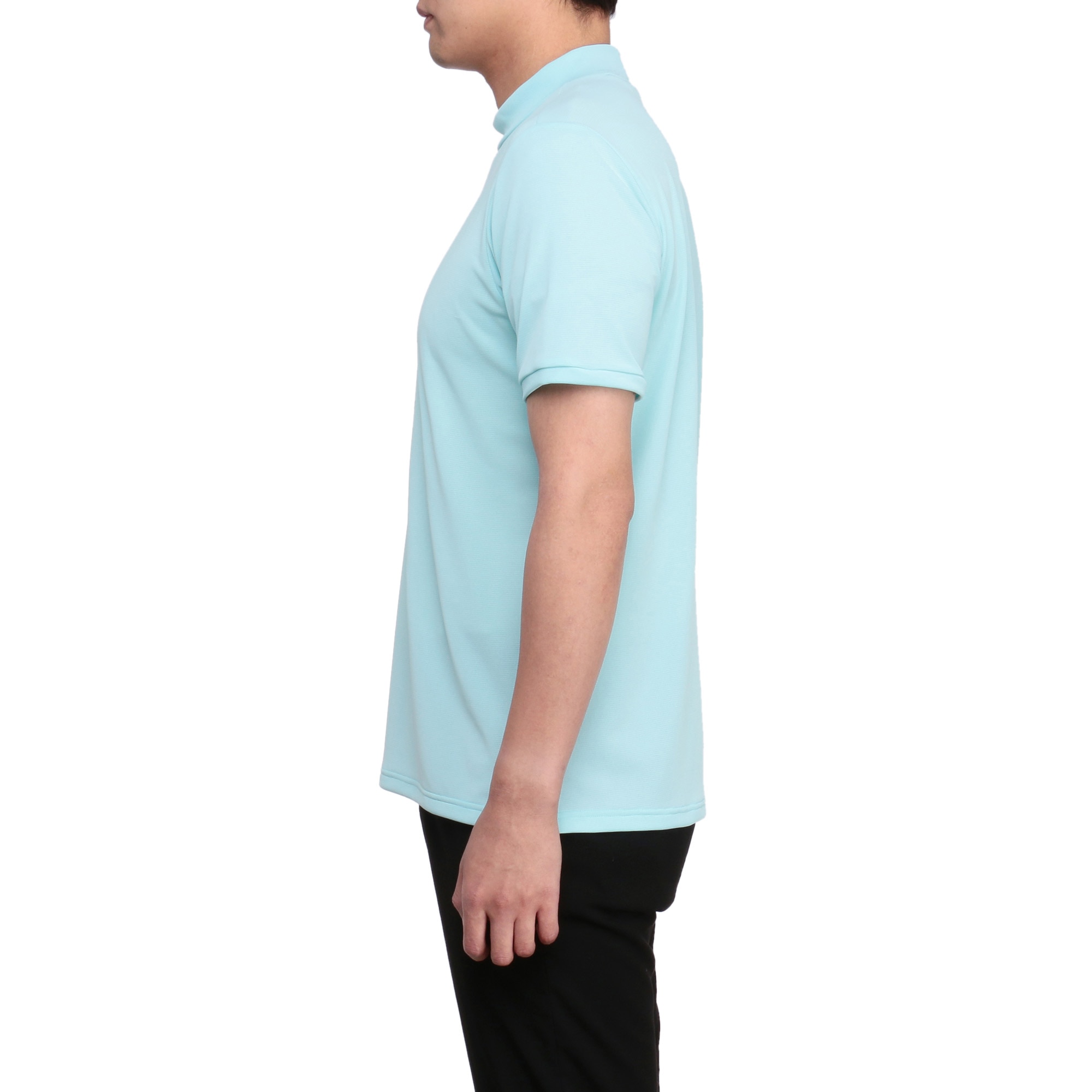 ストレッチ半袖モックネックシャツ[メンズ]|E2MAA014|半袖シャツ