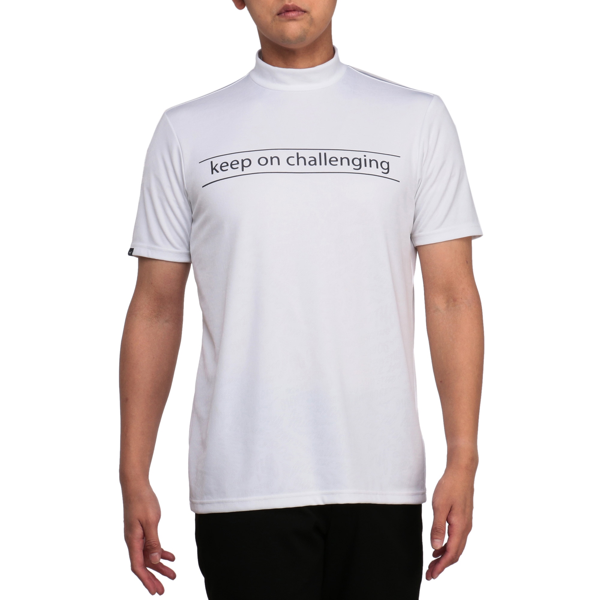 ダブルジャガード半袖モックネックシャツ[メンズ]|E2MAA019|半袖シャツ