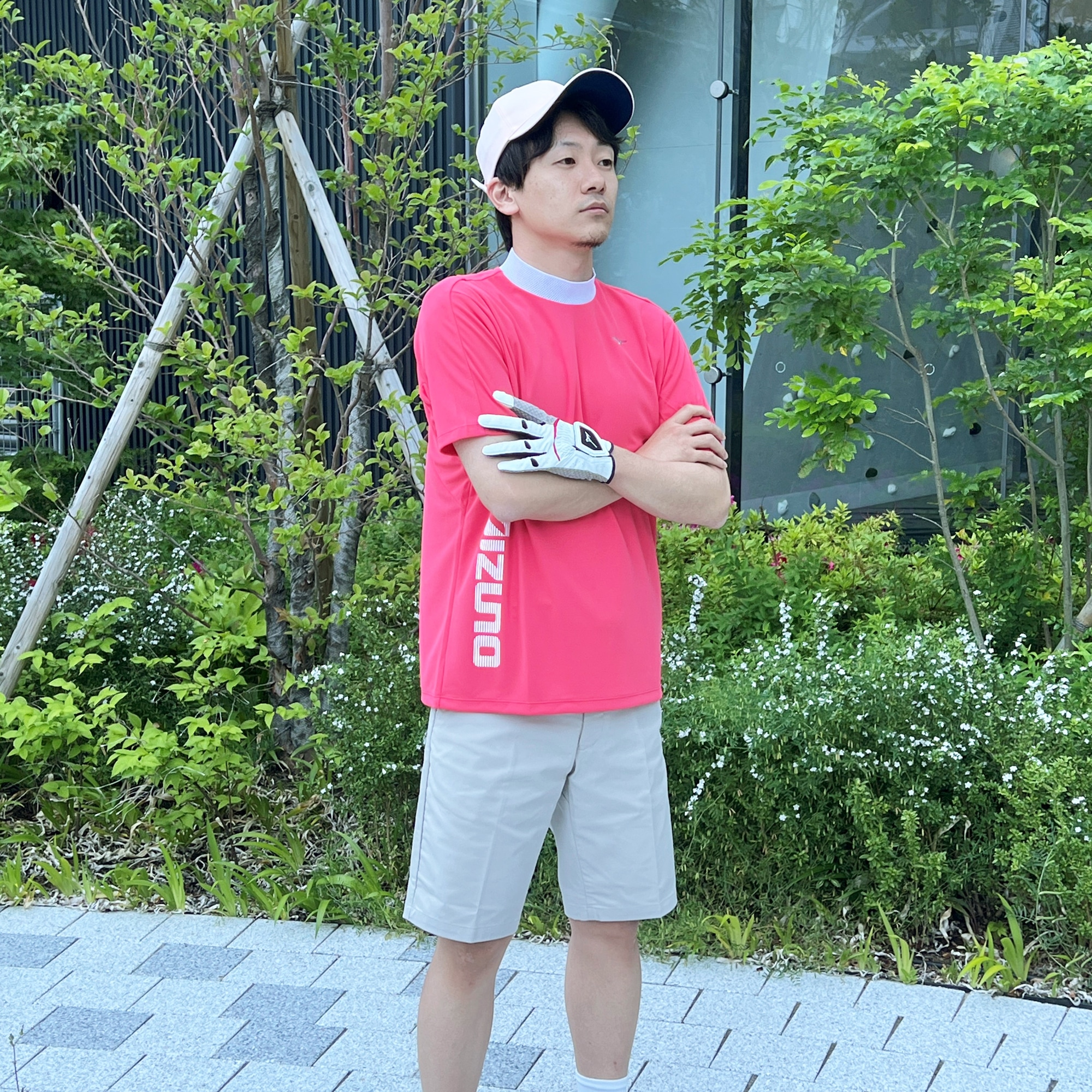 MIZUNO - 【新品】[ミズノ]ゴルフウェア アイスタッチインタークール半袖モックネックシャツ 接触冷感】アイスタッチモックネックシャツ|E2MAB016|半袖シャツ