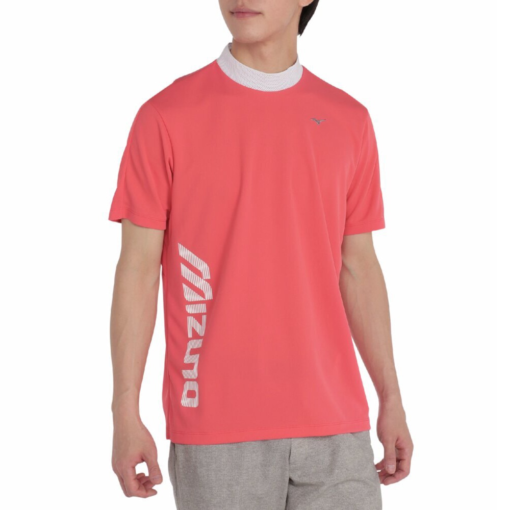 MIZUNO - 【新品】[ミズノ]ゴルフウェア アイスタッチインタークール半袖モックネックシャツ 接触冷感】アイスタッチモックネックシャツ|E2MAB016|半袖シャツ