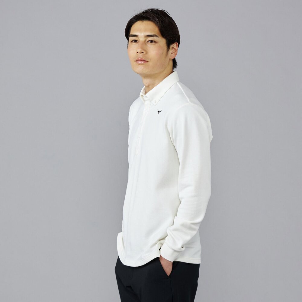 吸湿発熱】ブレスサーモボタンダウン共衿長袖シャツ|E2MAC504|長袖