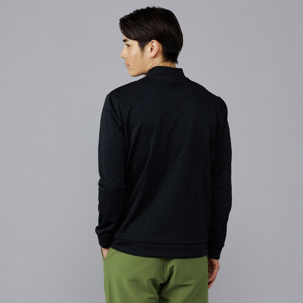 BELLAMORE ブラック ハイネック　長袖セーター　モックネック　M ゴルフ L～6L】モックネック／ハイネックから選べる Tシャツ感覚で着