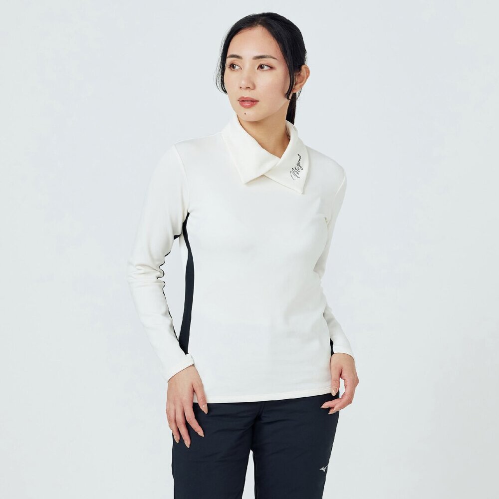 吸湿発熱】ブレスサーモタートルカラーネックシャツ|E2MAC735|長袖