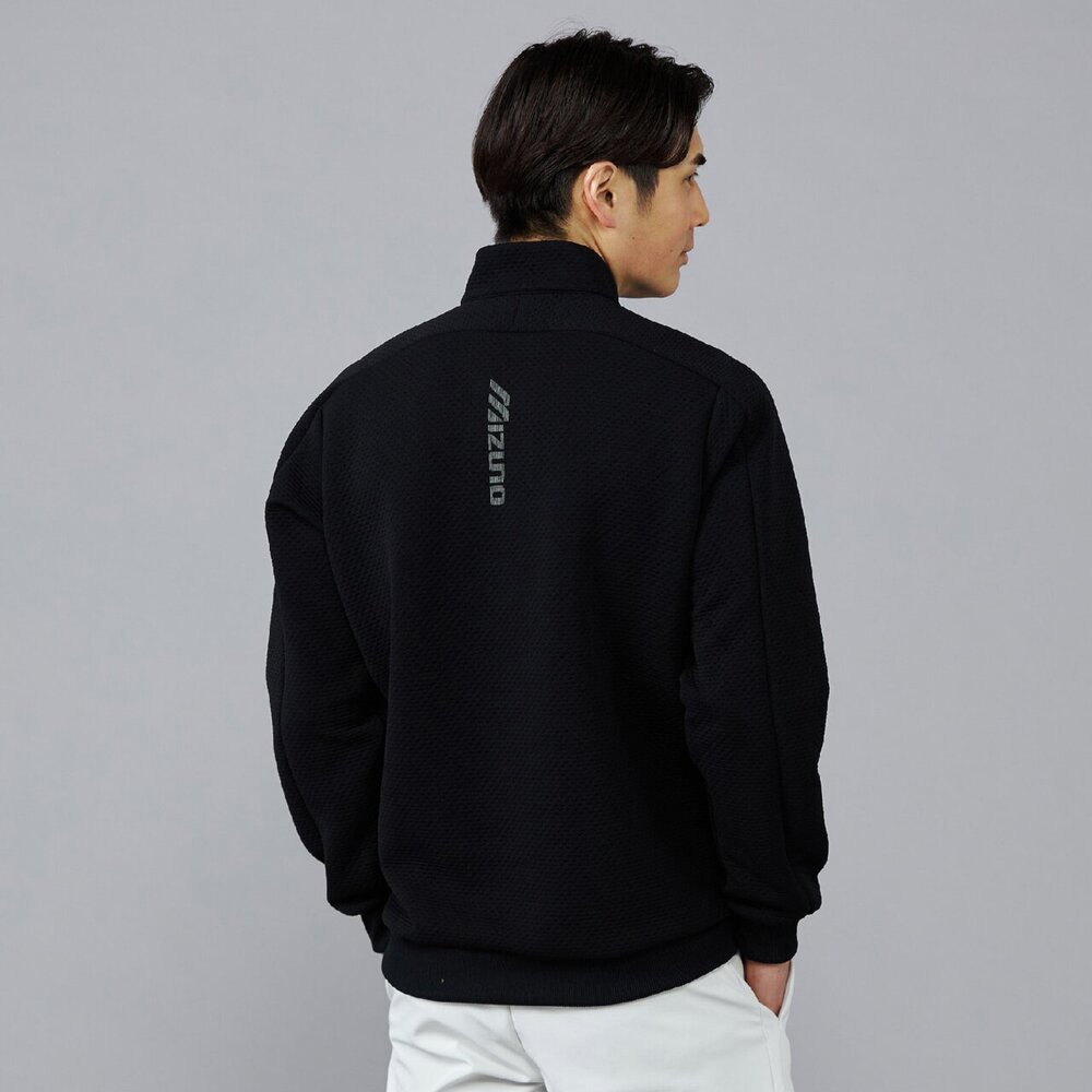 吸湿発熱】ブレスサーモリップルキルトハーフジップアッププルオーバー