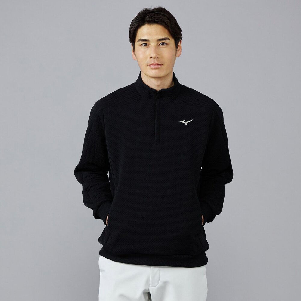 ミズノプロ ハーフジップジャケット 上下　ブレスサーモ　防寒防風 ミズノプロ ハーフジップジャケット 上下 ブレスサーモ 防寒防風 楽天
