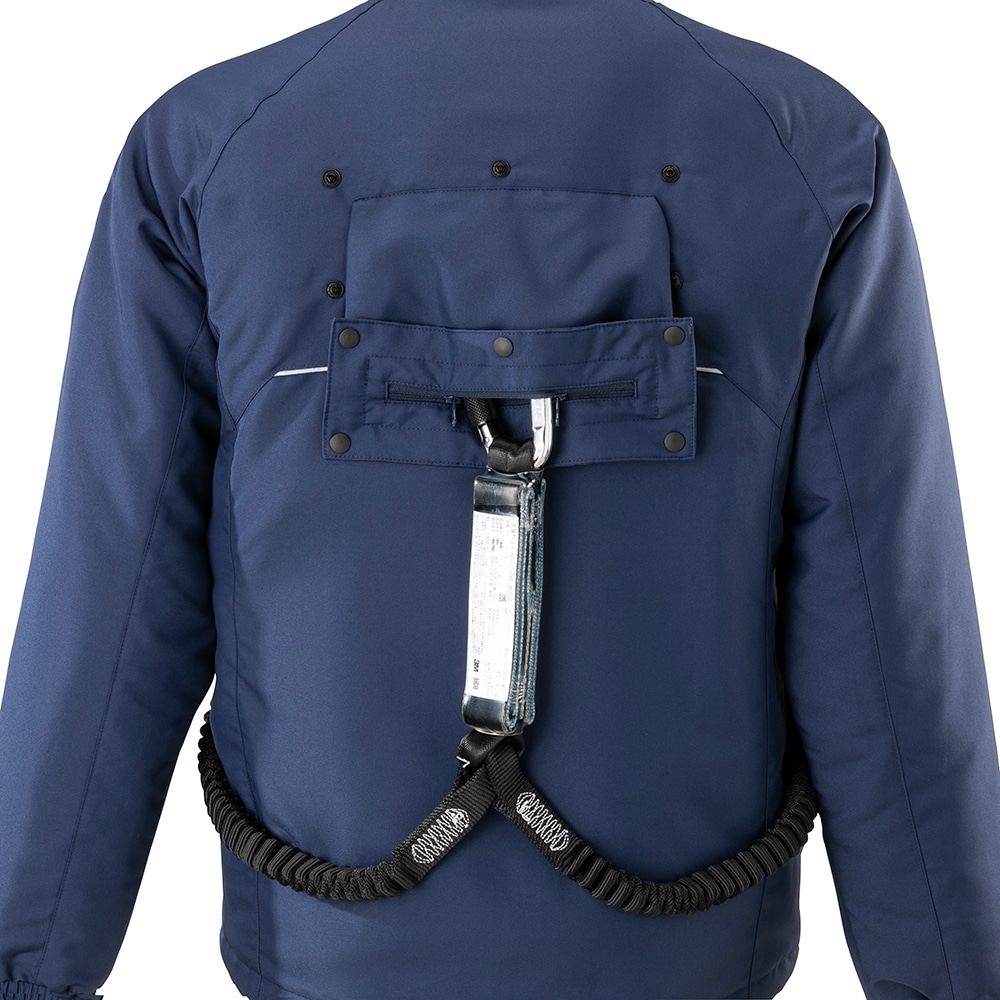 吸湿発熱】ブレスサーモ中綿ブルゾンフルハーネス型安全帯対応モデル