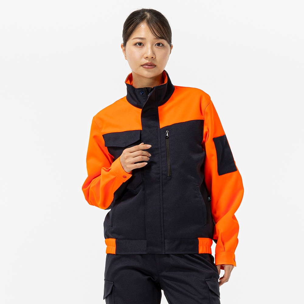 ワークジャケット ストレッチ(大きいサイズ／制電／エコ素材