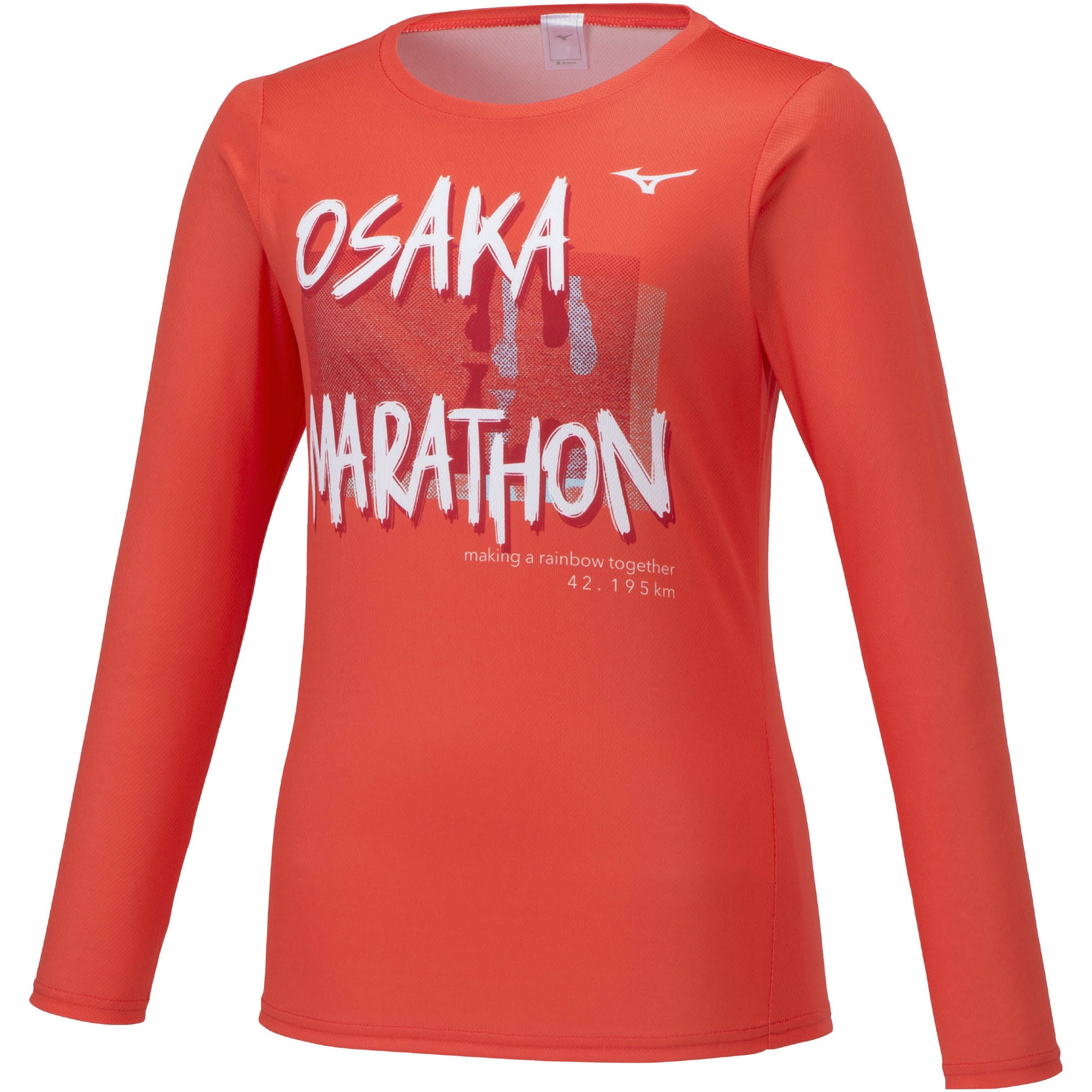 ミズノ（MIZUNO）（メンズ、レディース）大阪マラソン2024 大会記念Tシャツ オーロラ J2MABY5131 - ウェア